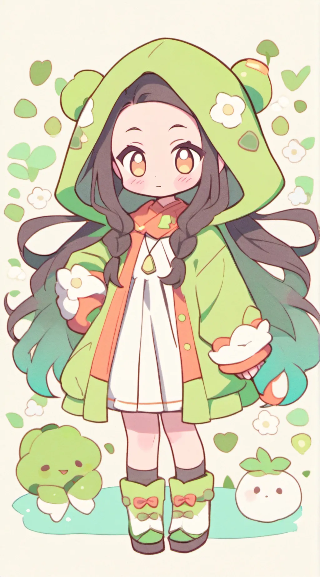 ai character: MHA demon  background