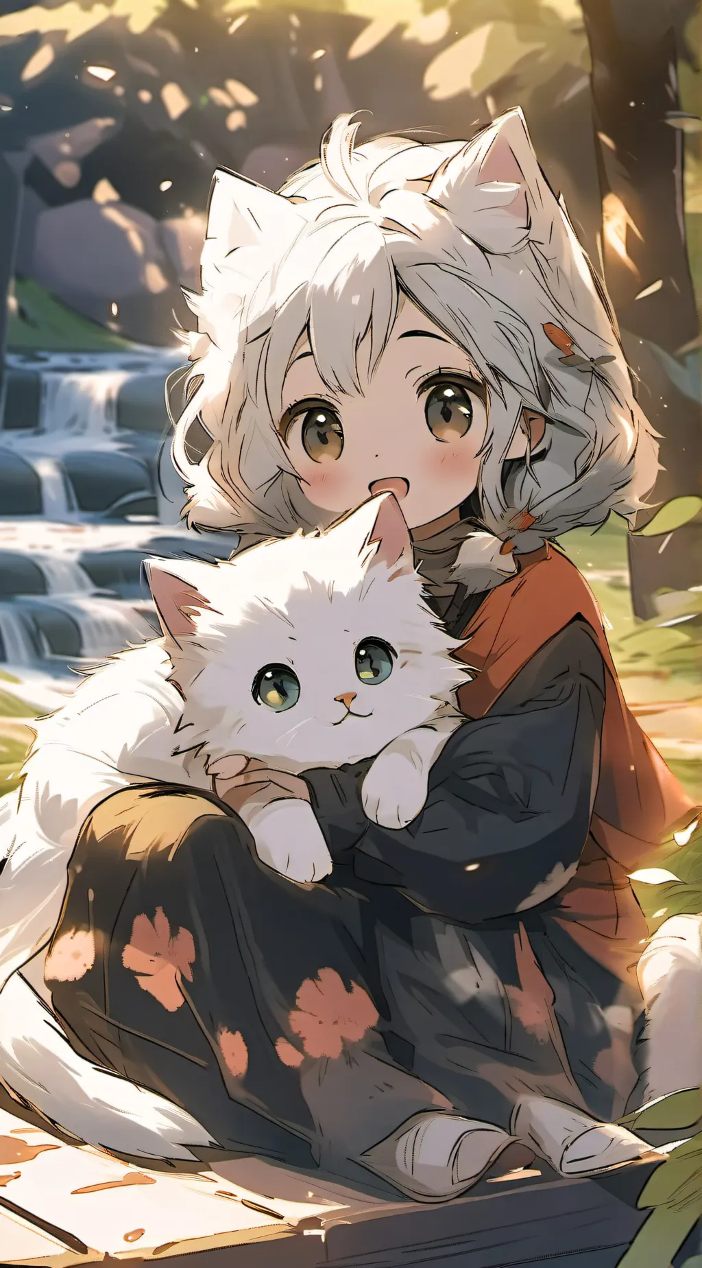 ai character: Luna background