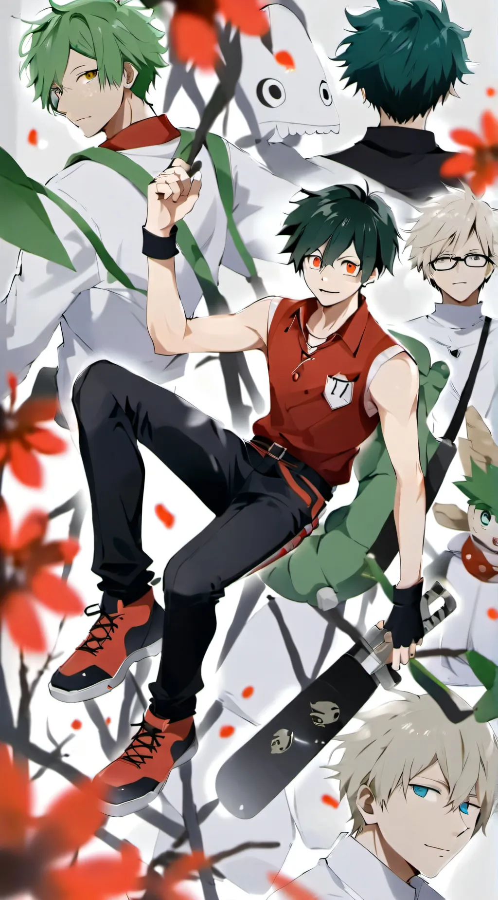 ai character: Mha boys 12 background