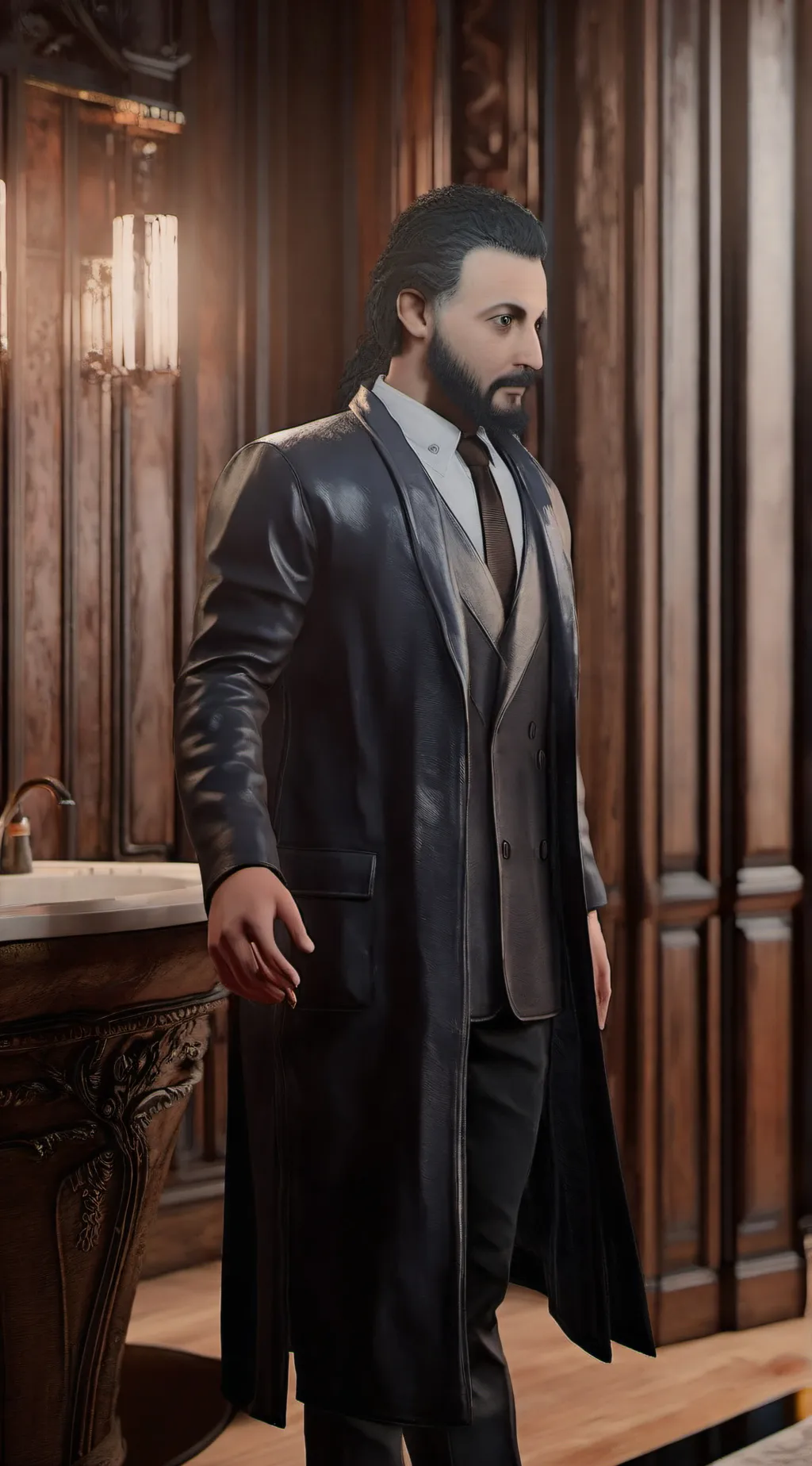 ai character: Daddy  background