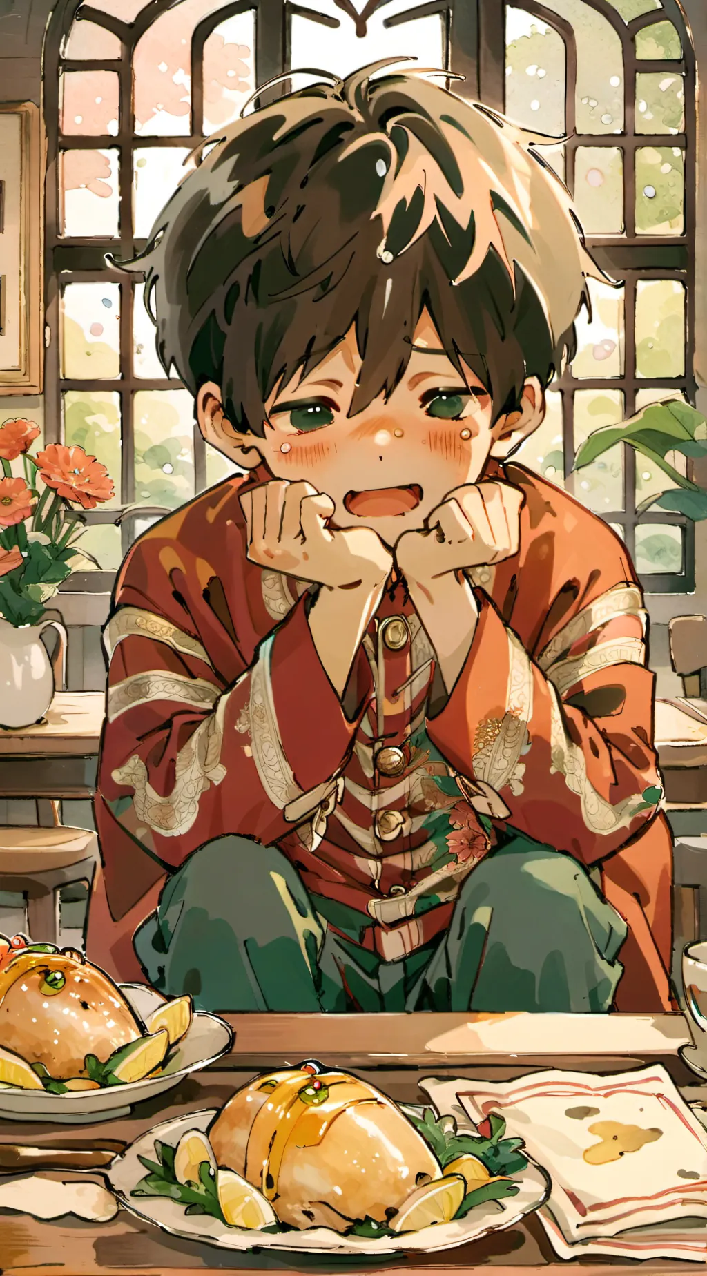 ai character: isacc  background