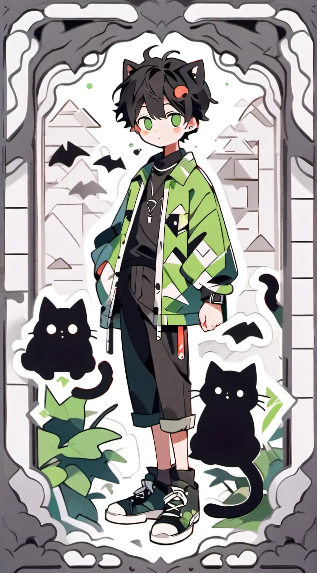 ai character: kitty background