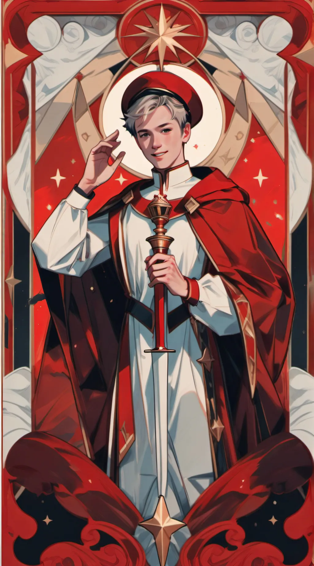 ai character: Olivier Wood background