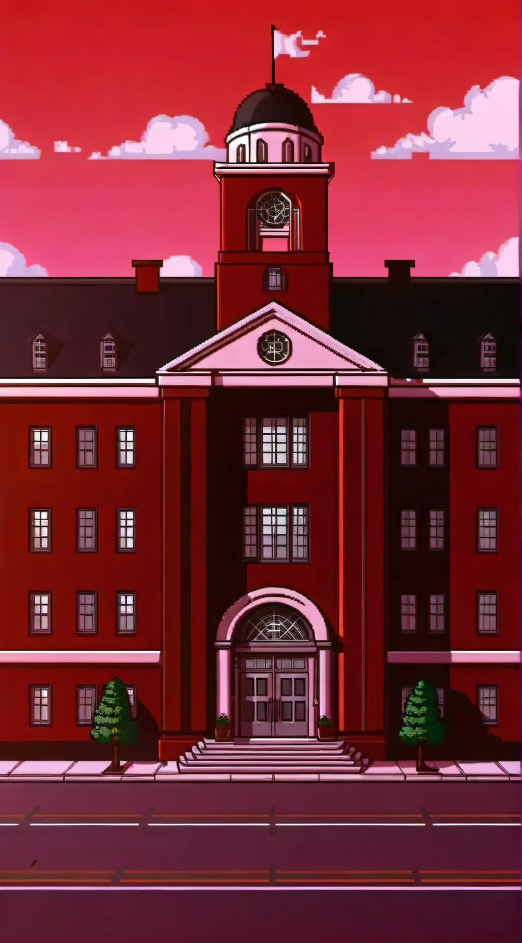 ai character: Hazbin school background