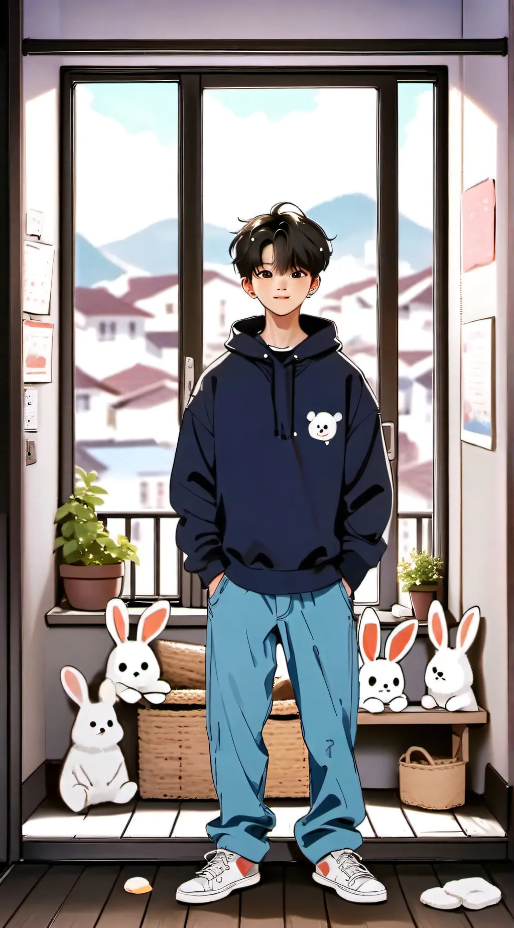 ai character: BangTanSonyeondan🪐 background