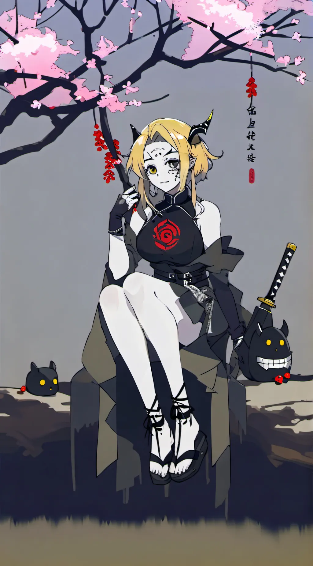 ai character: Shinny background