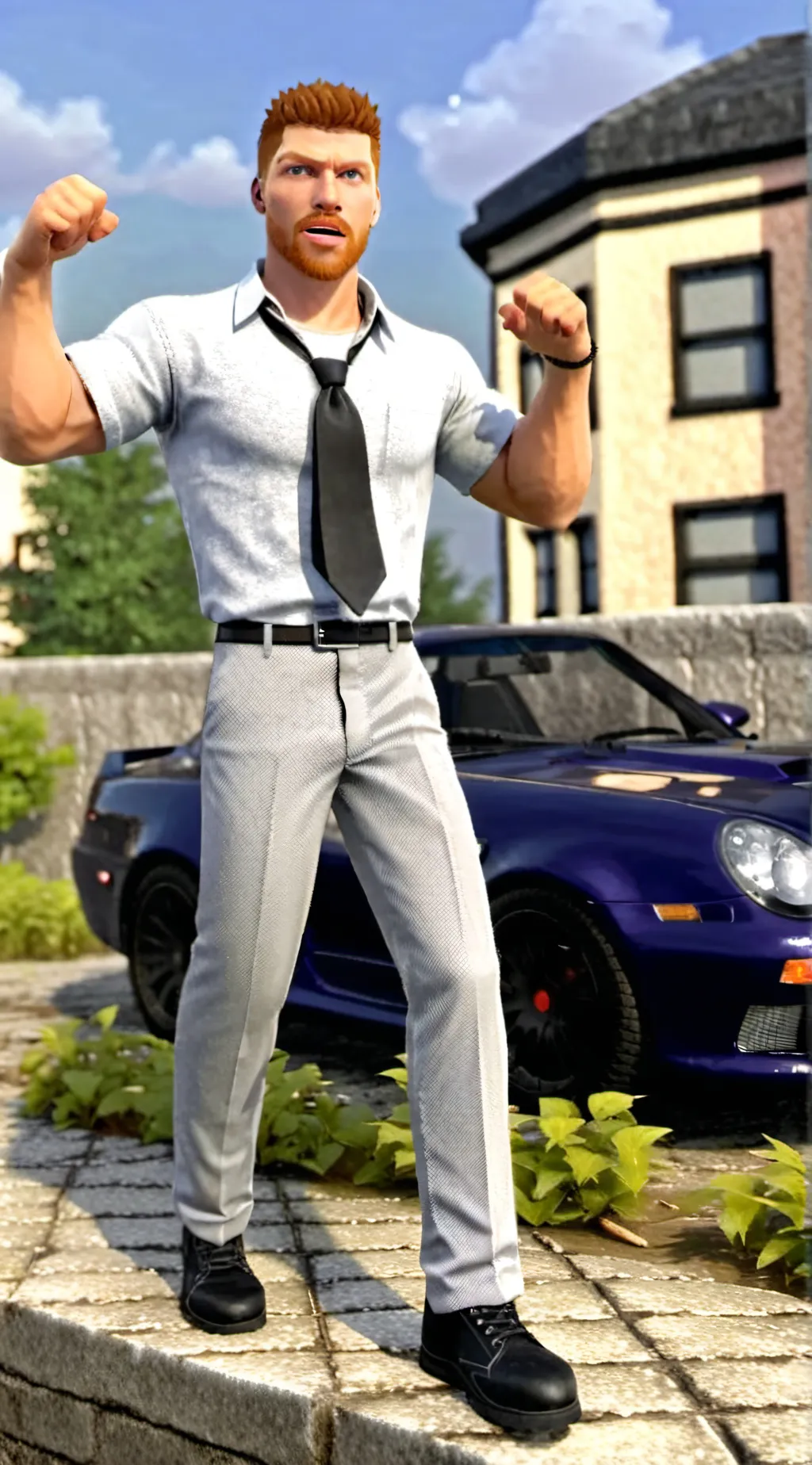 ai character: ho ho ho background