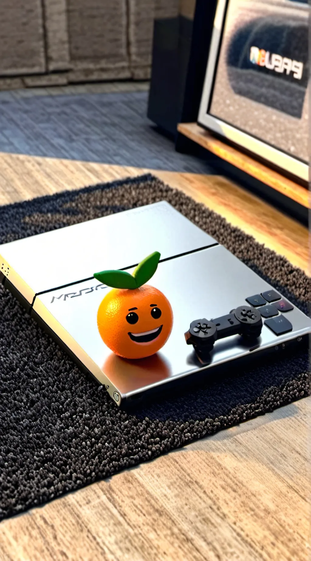 ai character: annoying orange  background