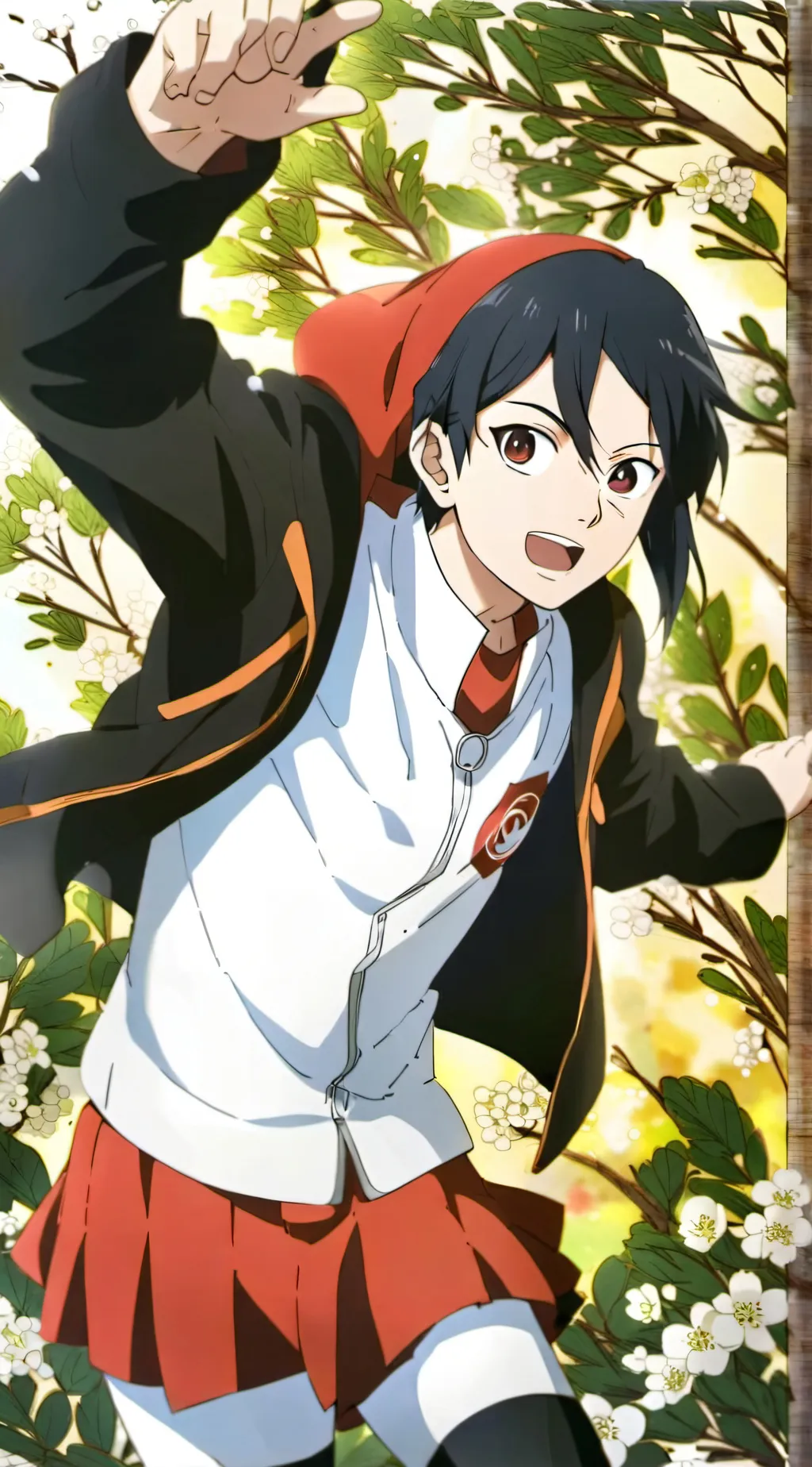 ai character: Sarada Uchiha background