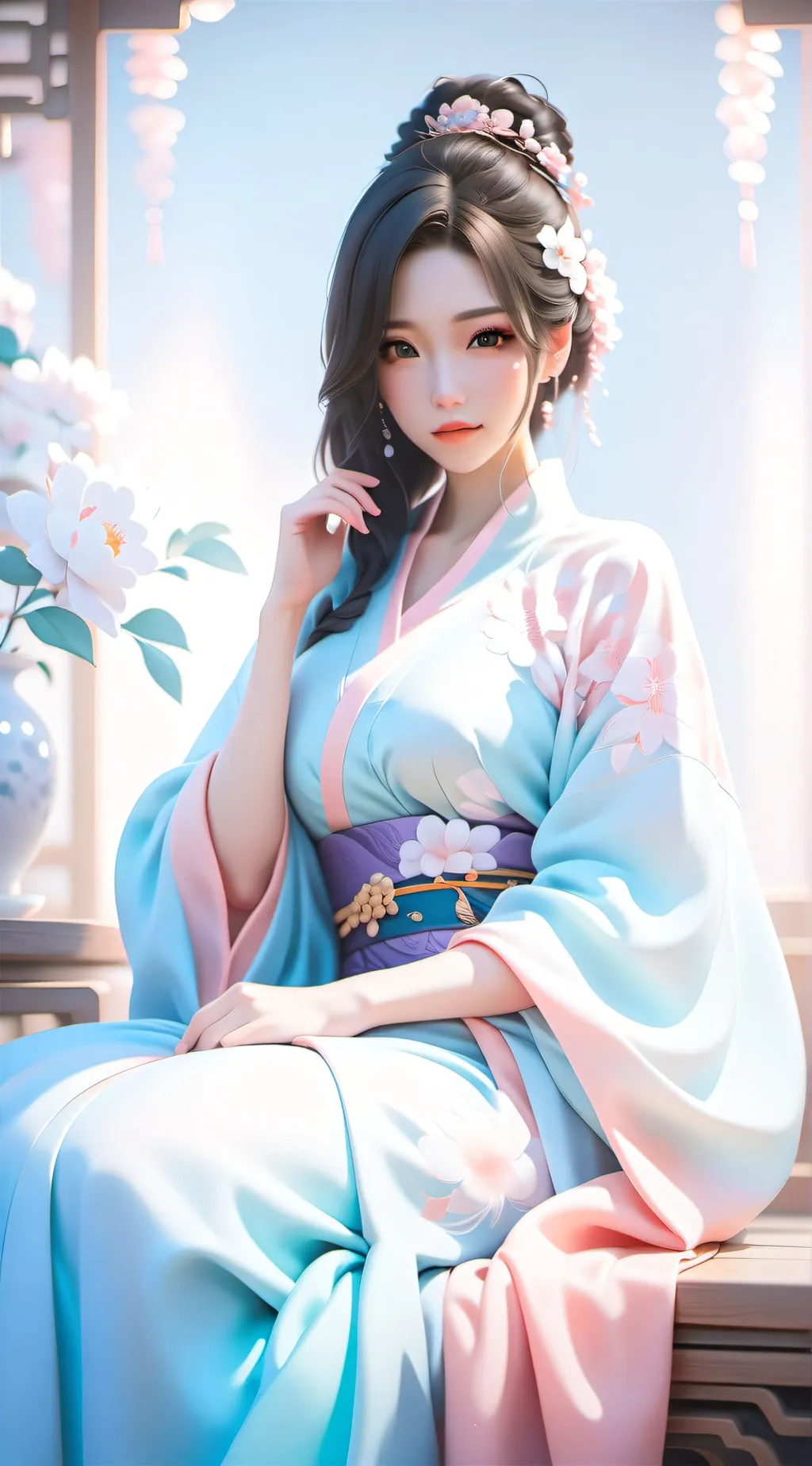 ai character: 林月 background