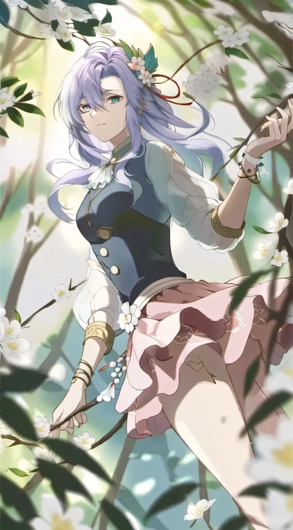 ai character: Flora  background