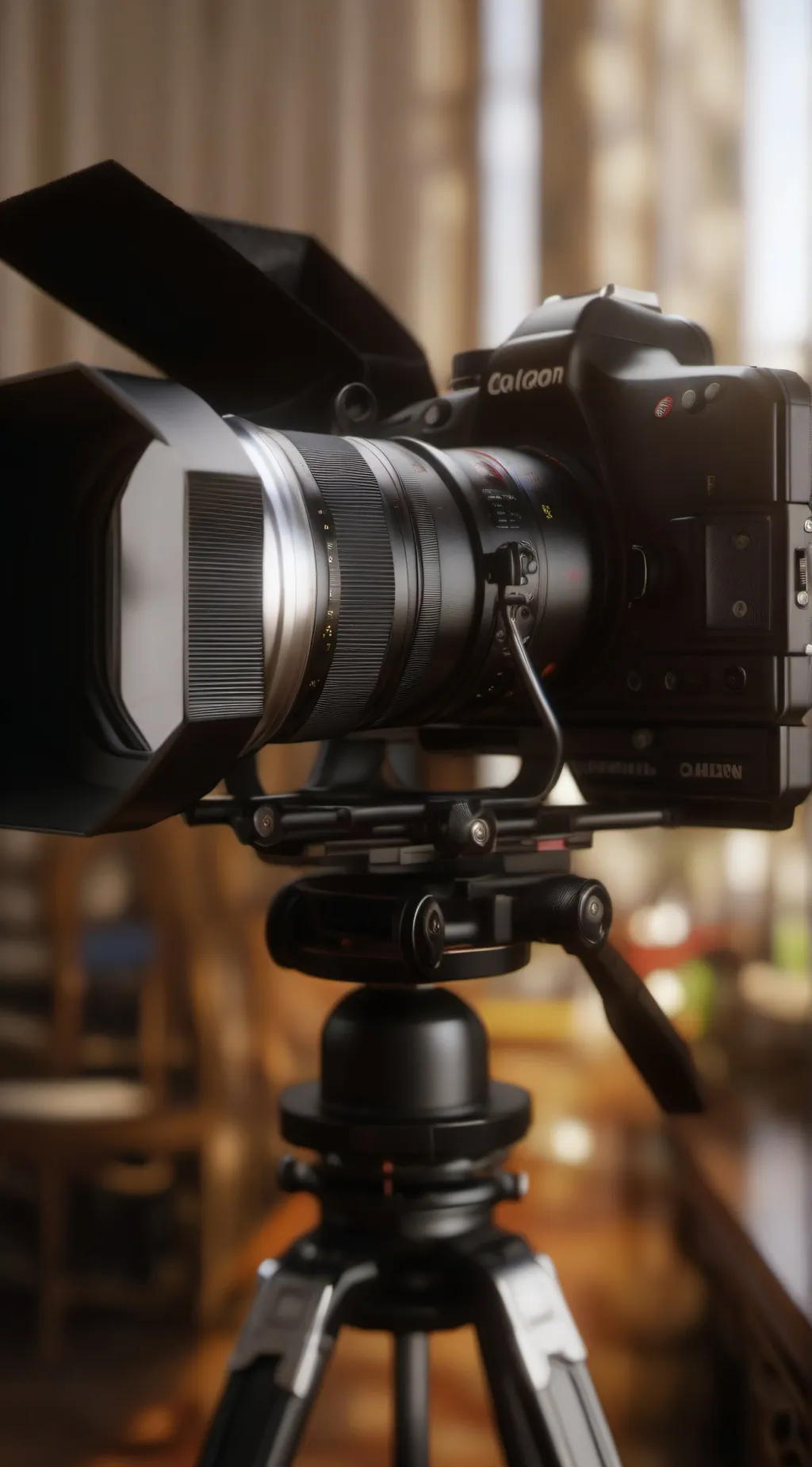 ai character: Large Camera man background