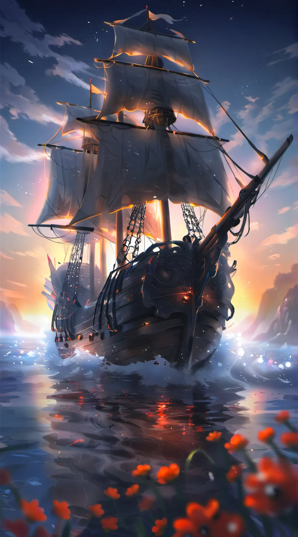 ai character: One piece background