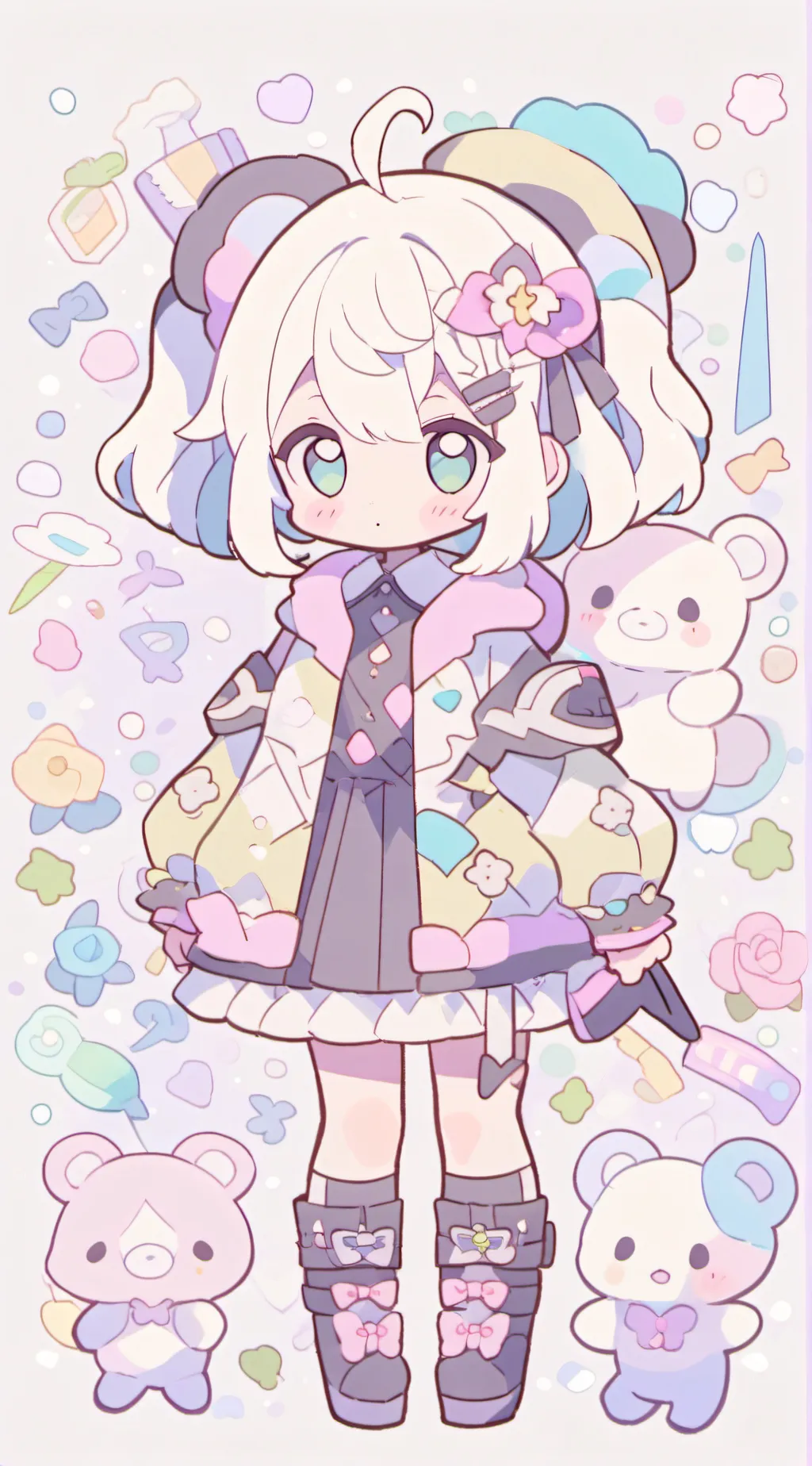 ai character: Tape background