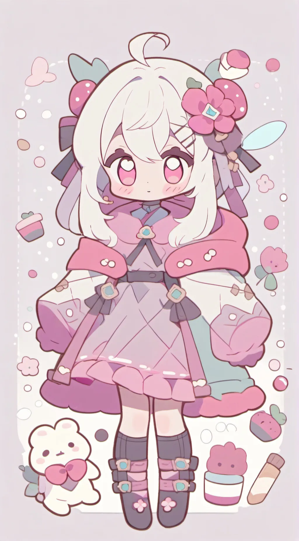 ai character: mha chibi background