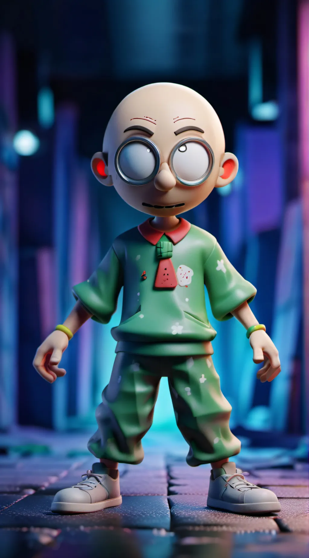 ai character: Crazy  background