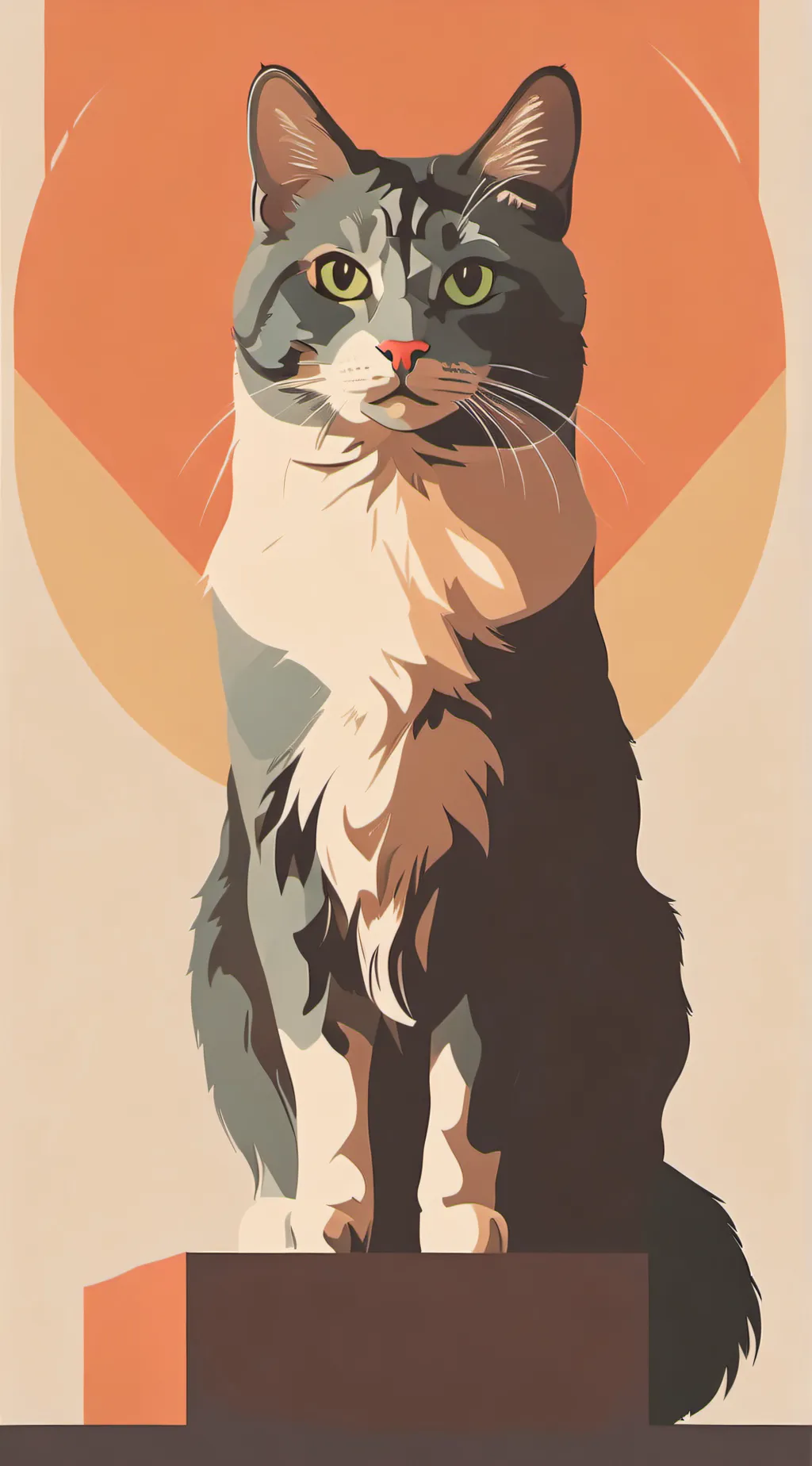 ai character: AshFur𖦹𓃠☽ background