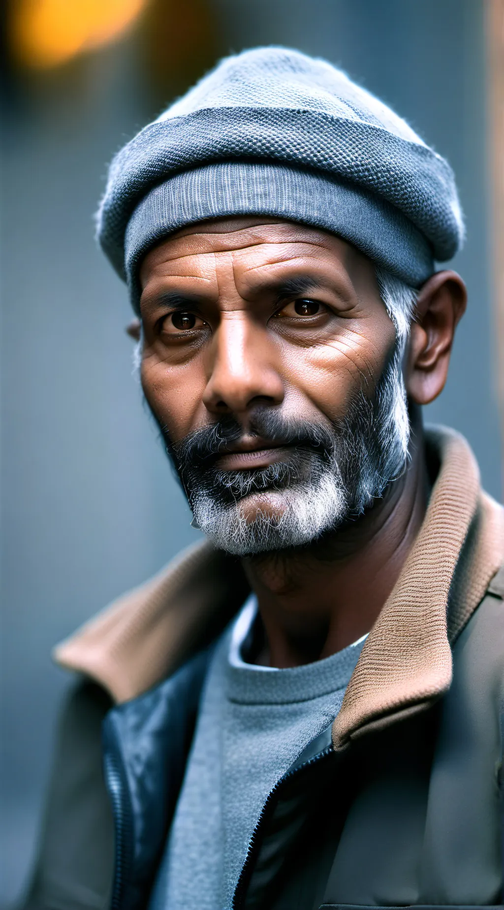 ai character: Weird man background