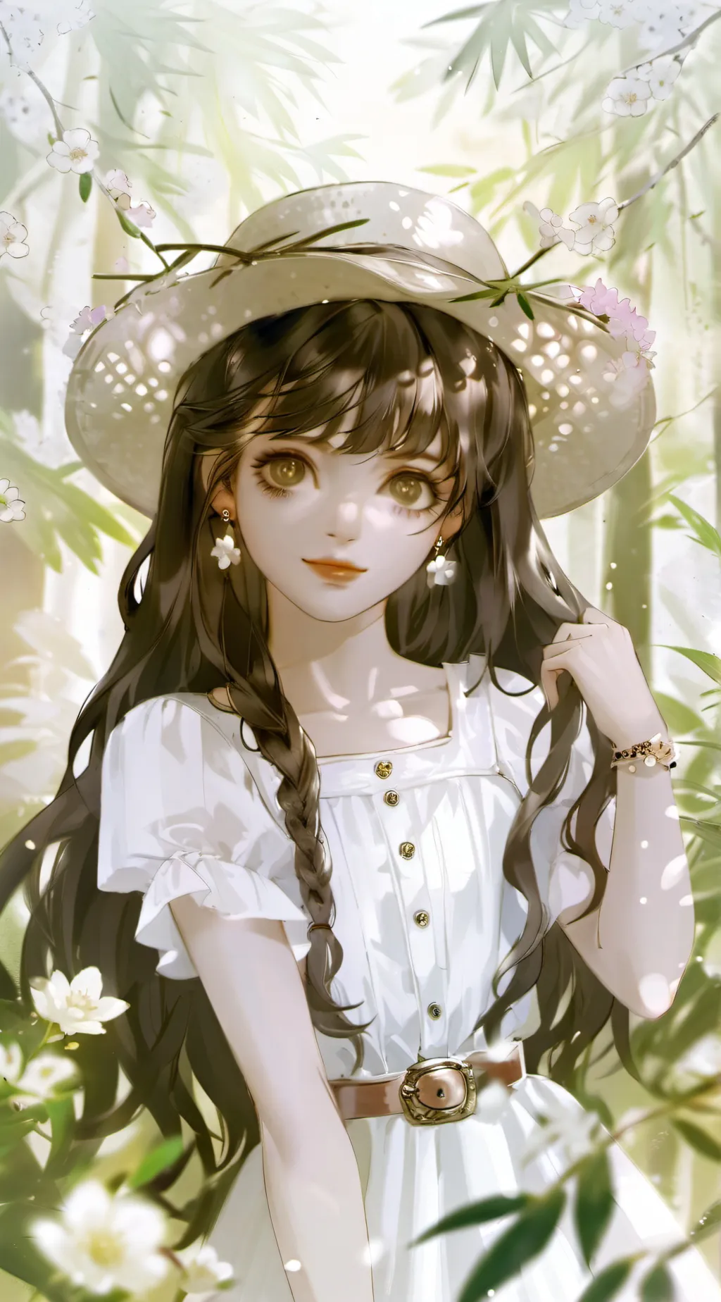 ai character: Paisley background