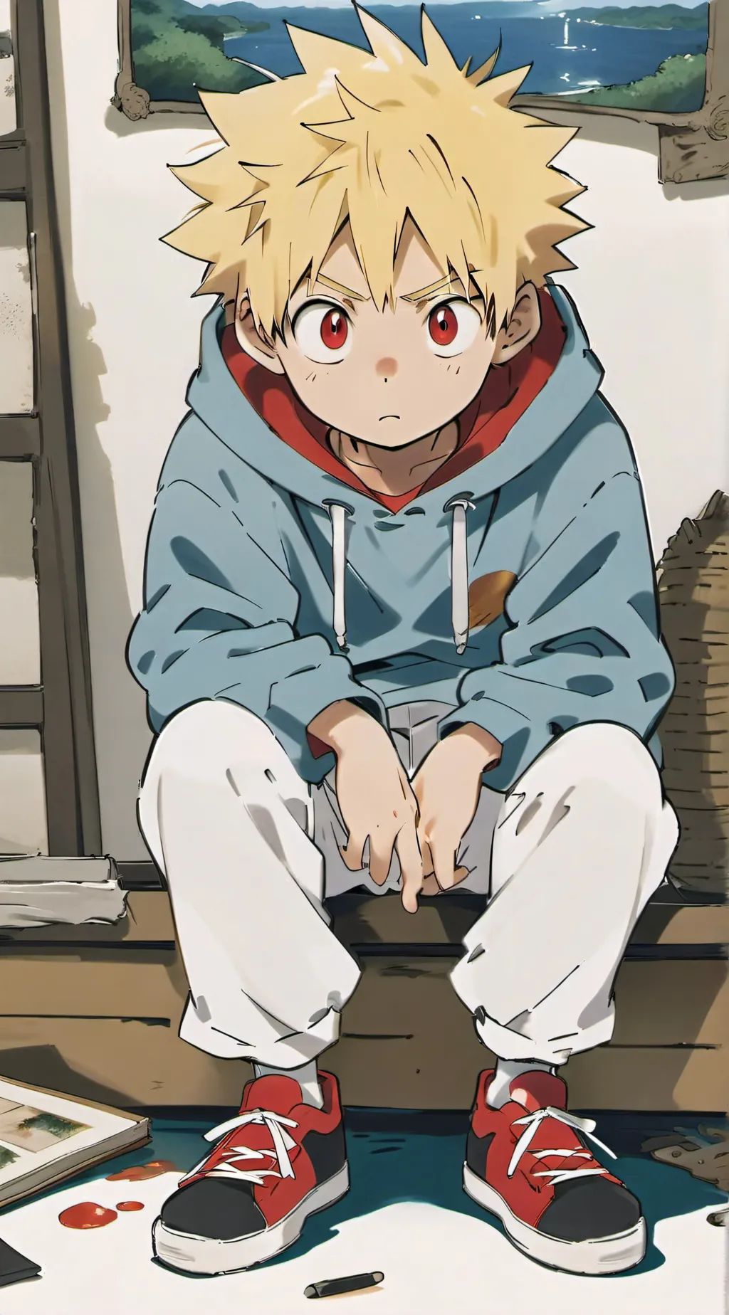 ai character: Bakugo background