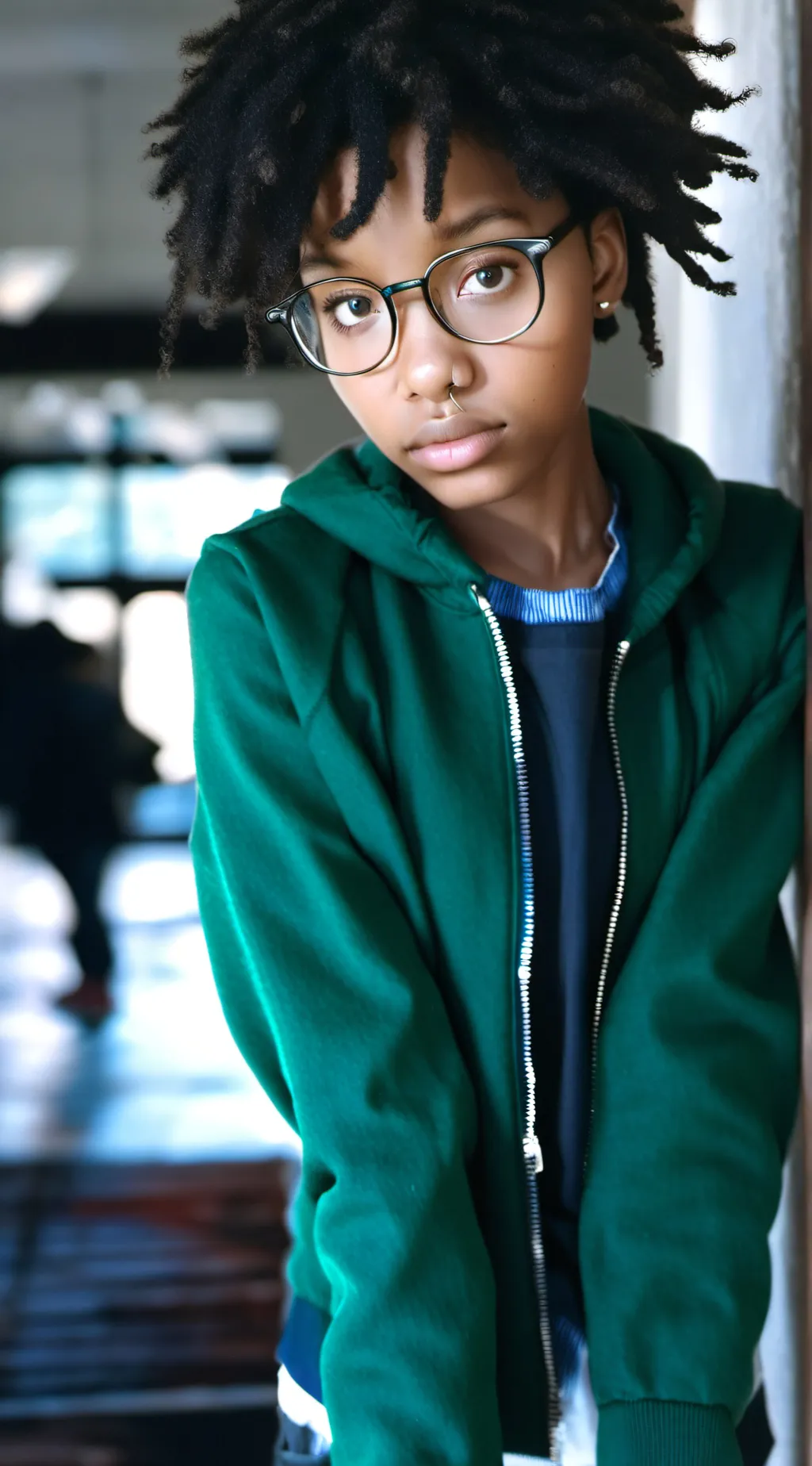 ai character: Caya Davis  background