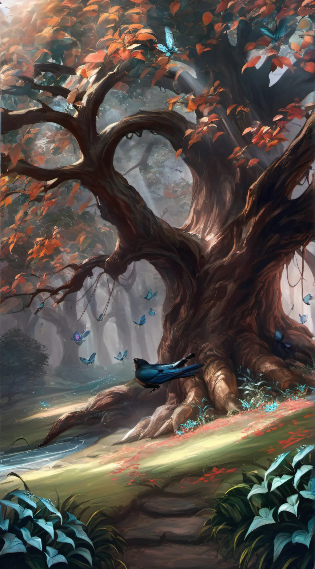 ai character: disventure camp background