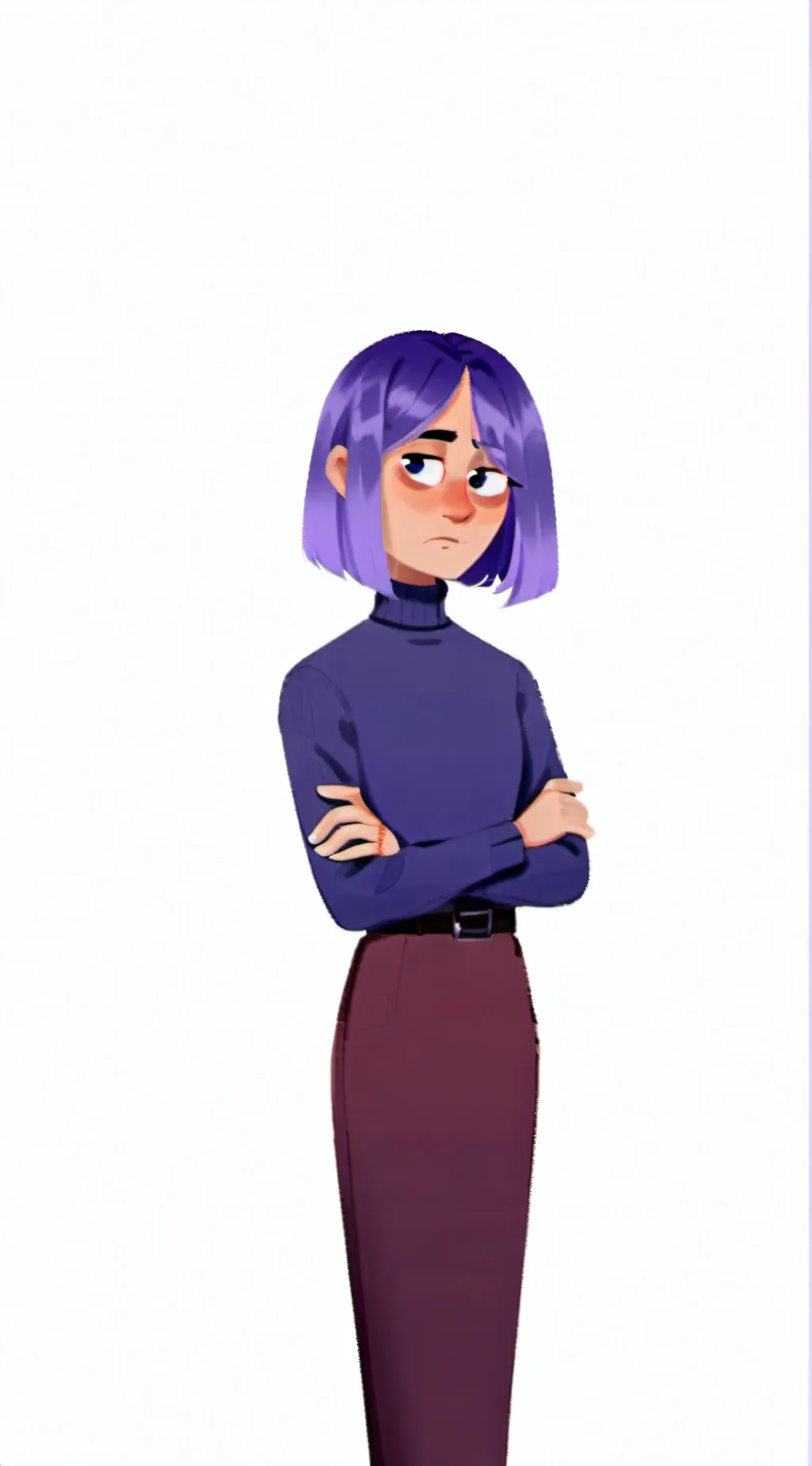 ai character: Lily from duolingo background