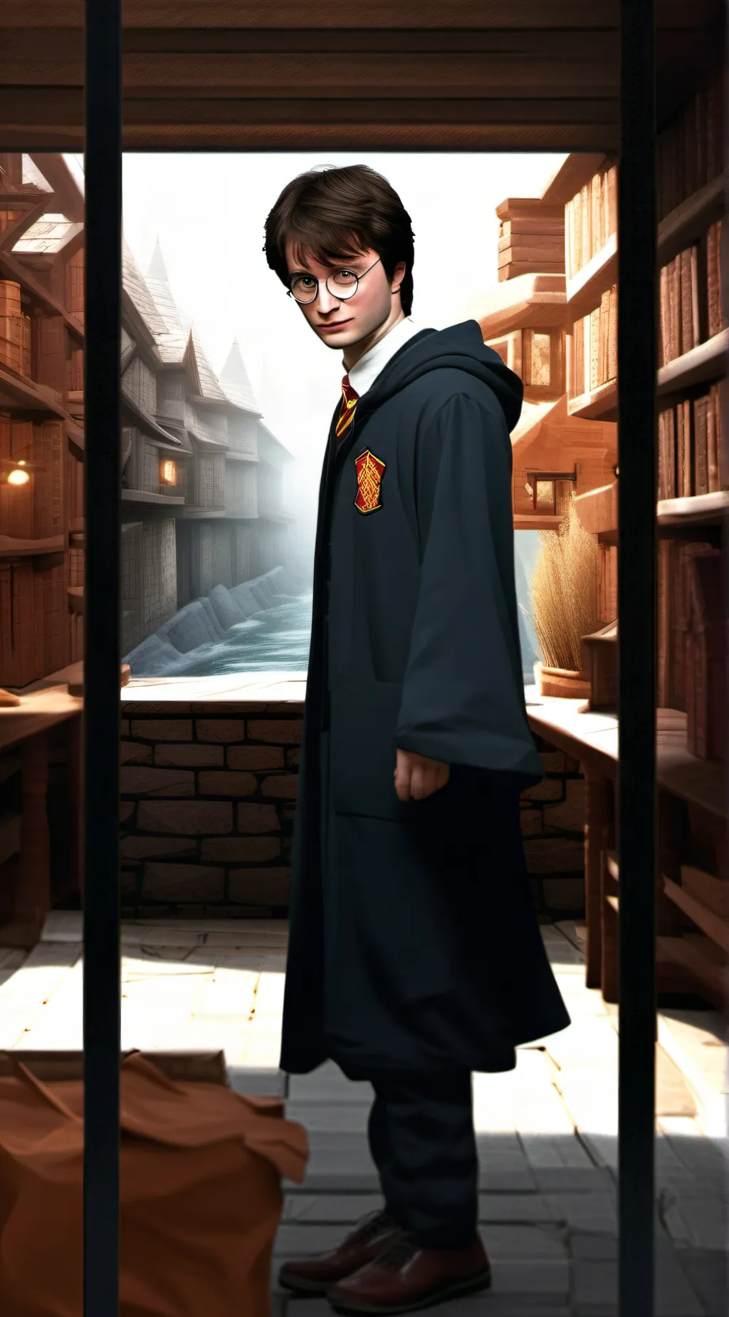 ai character: HoGwARTYsssssw background
