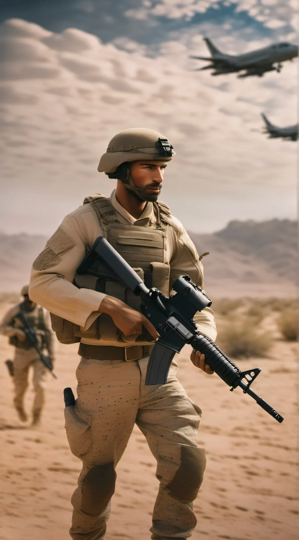 ai character: War  background