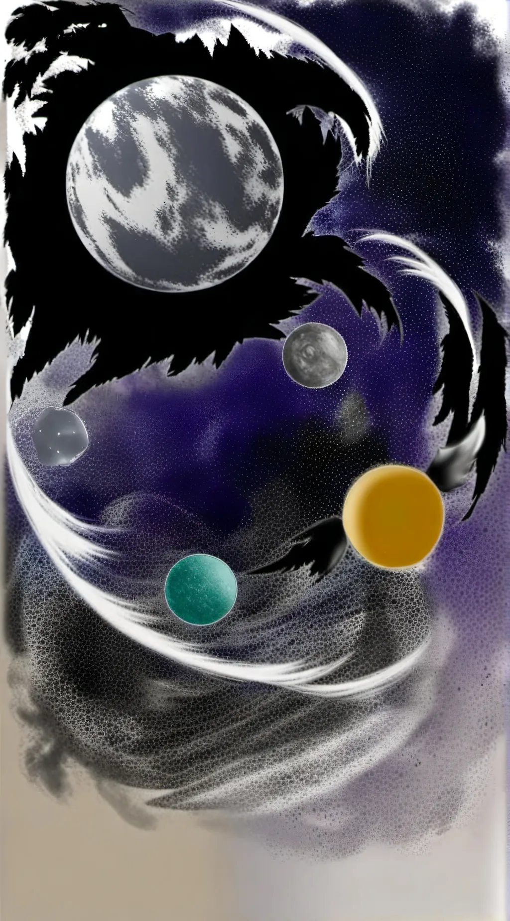 ai character: Solarballs.  background