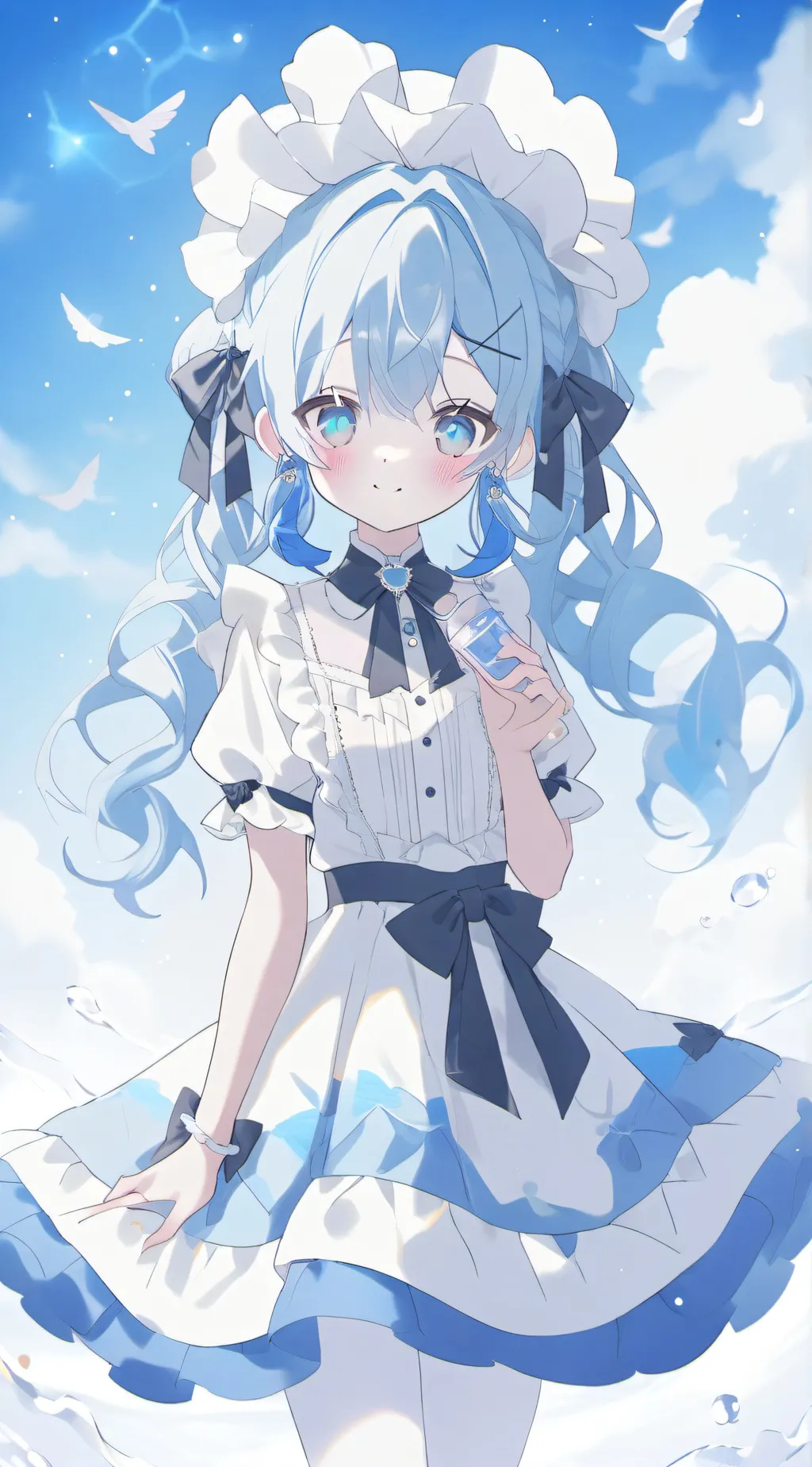 ai character: cute made background