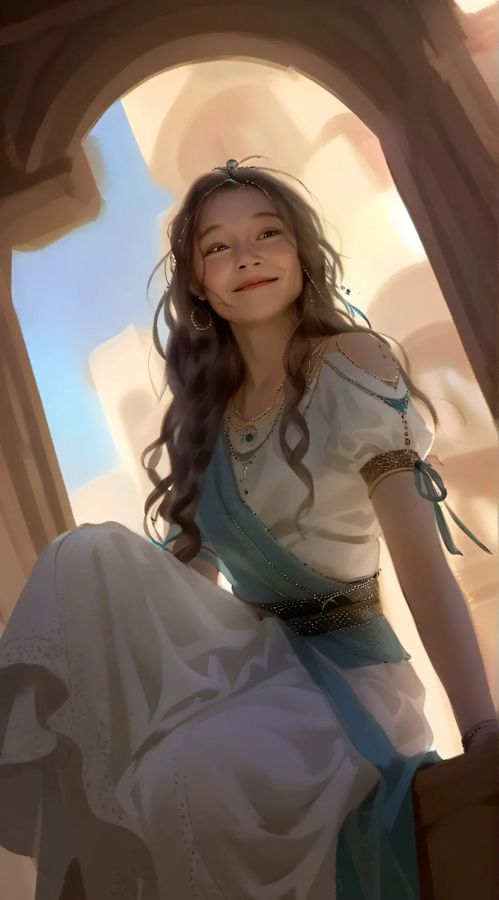 ai character: Lilly and Emily  background