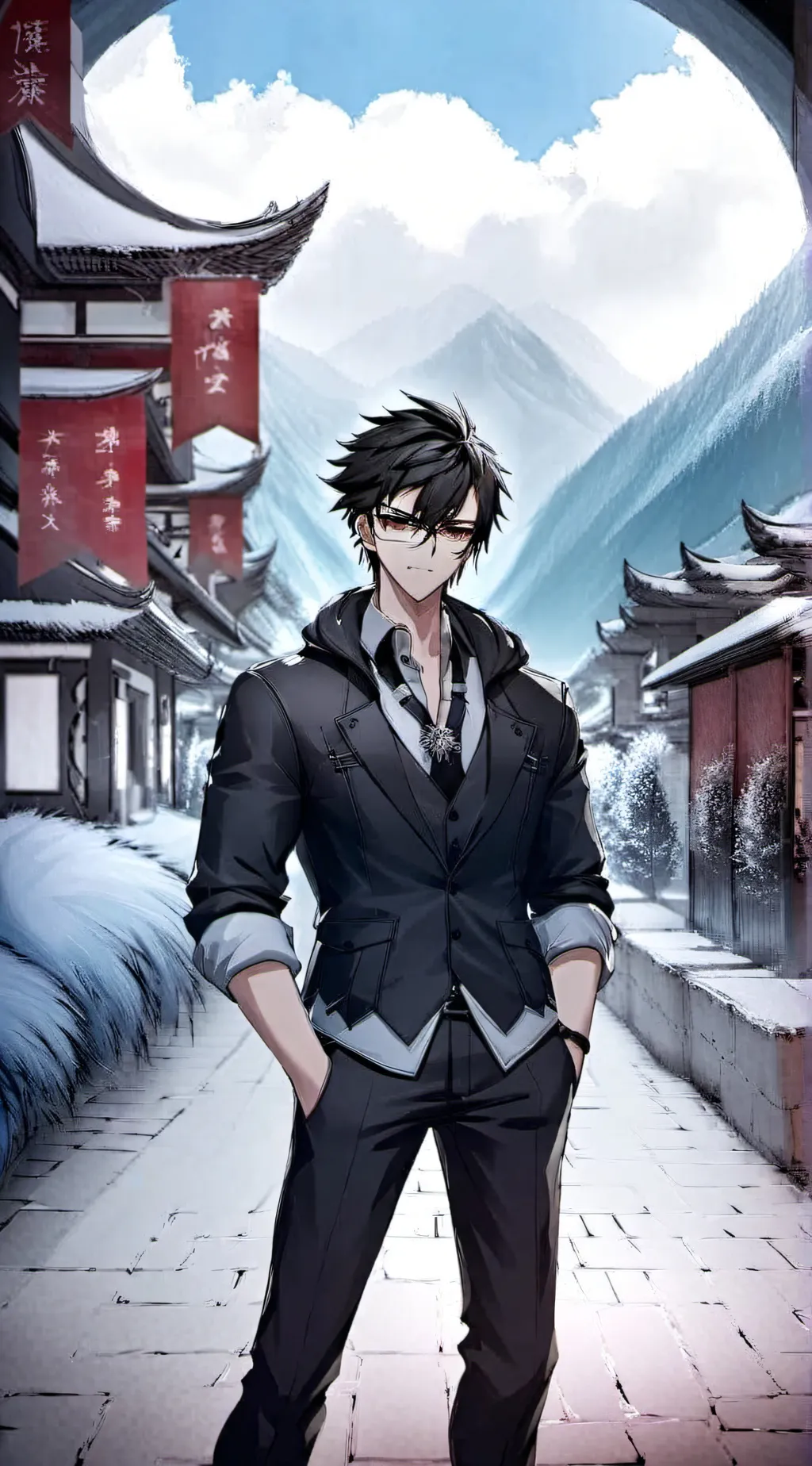 ai character: Ash background