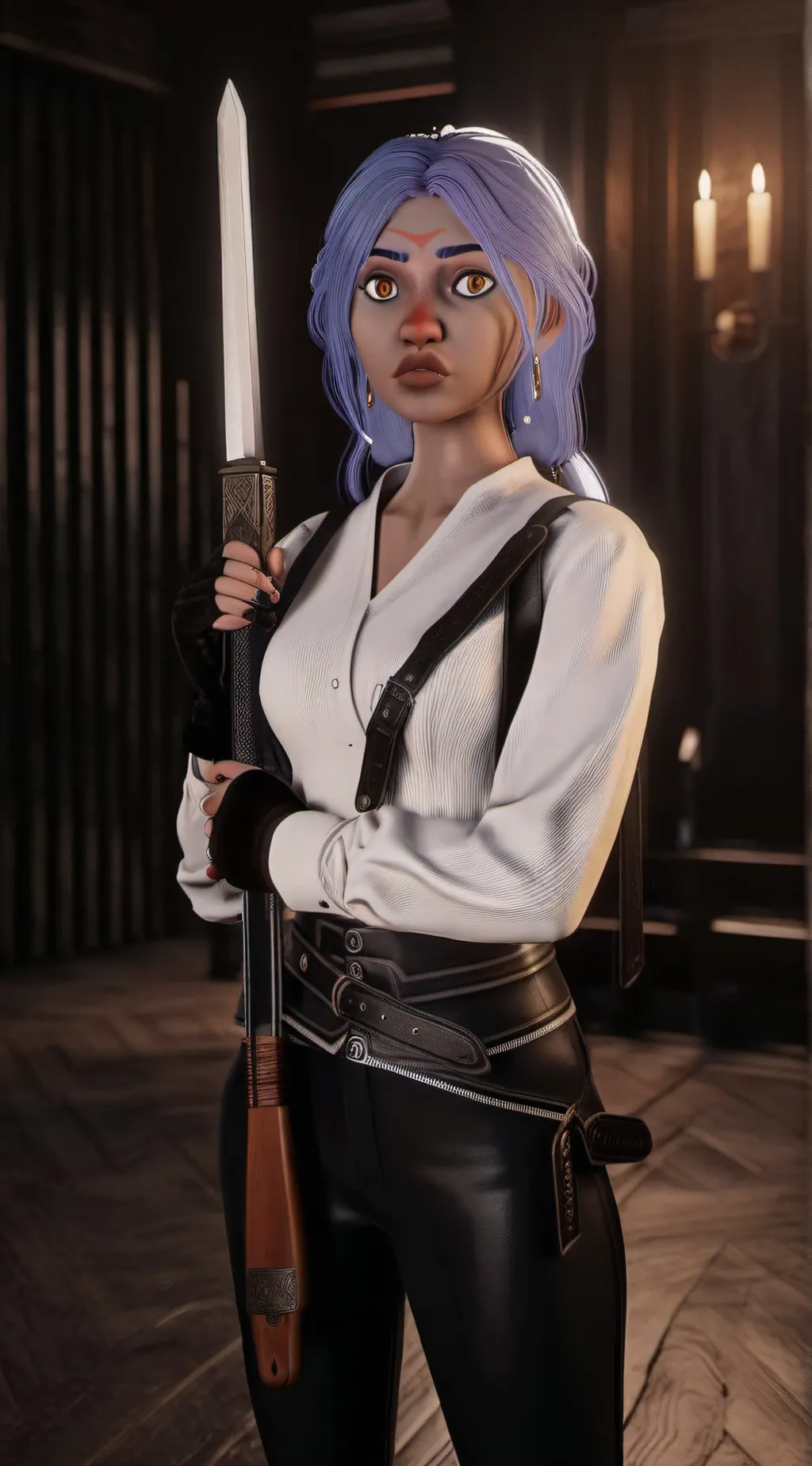 ai character: Marita Longalo  background