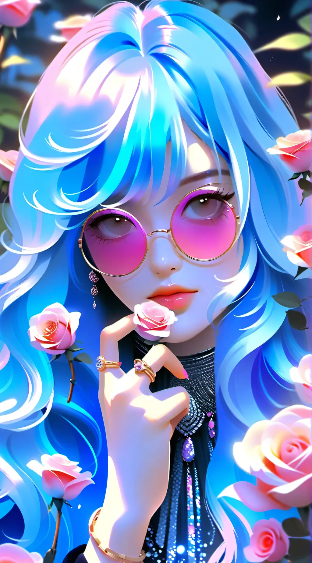 ai character: Cat upper moons  background