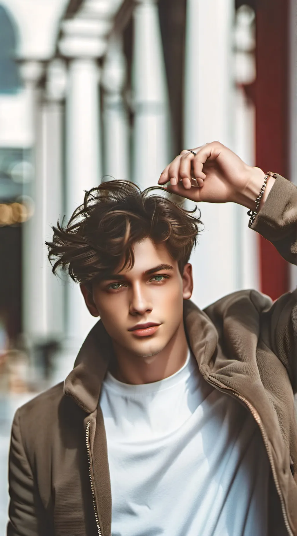 ai character: Miles  background