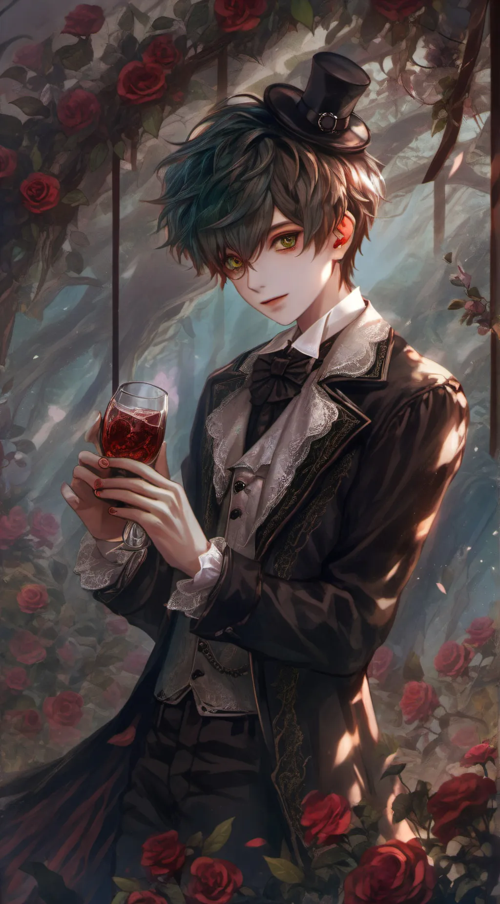 ai character: lime background