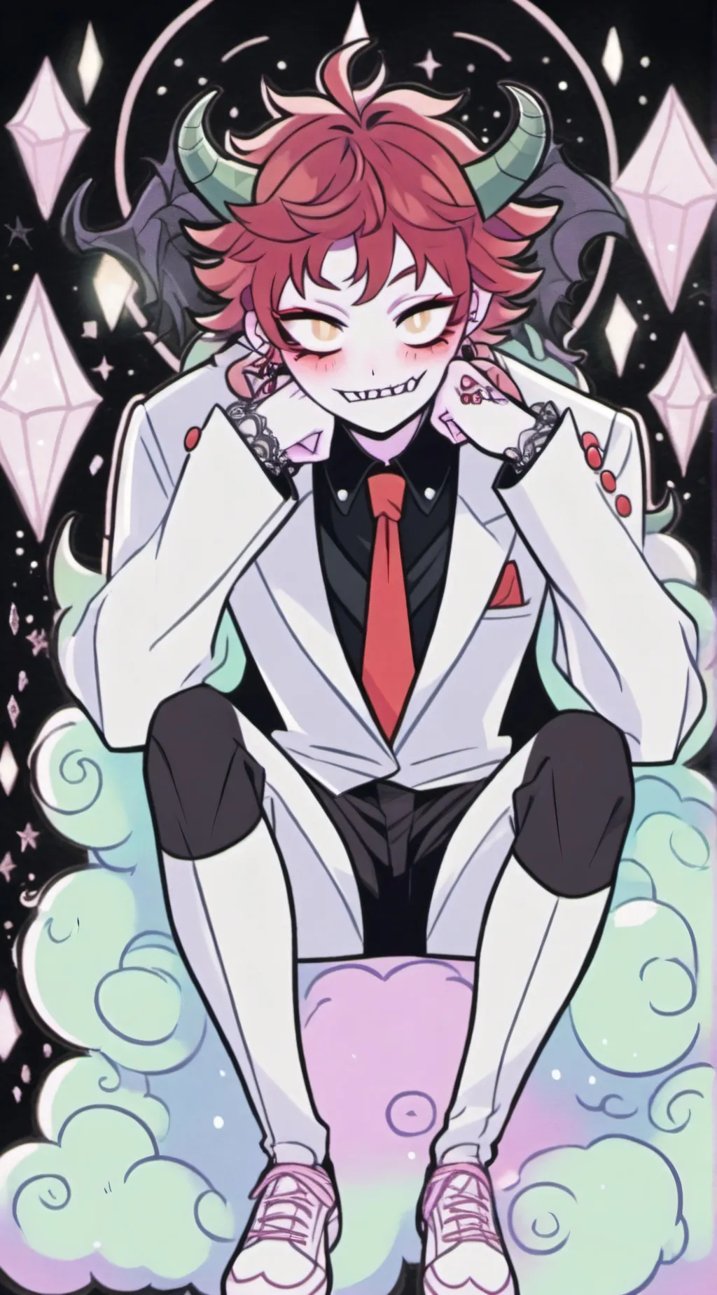 ai character: radiodust background