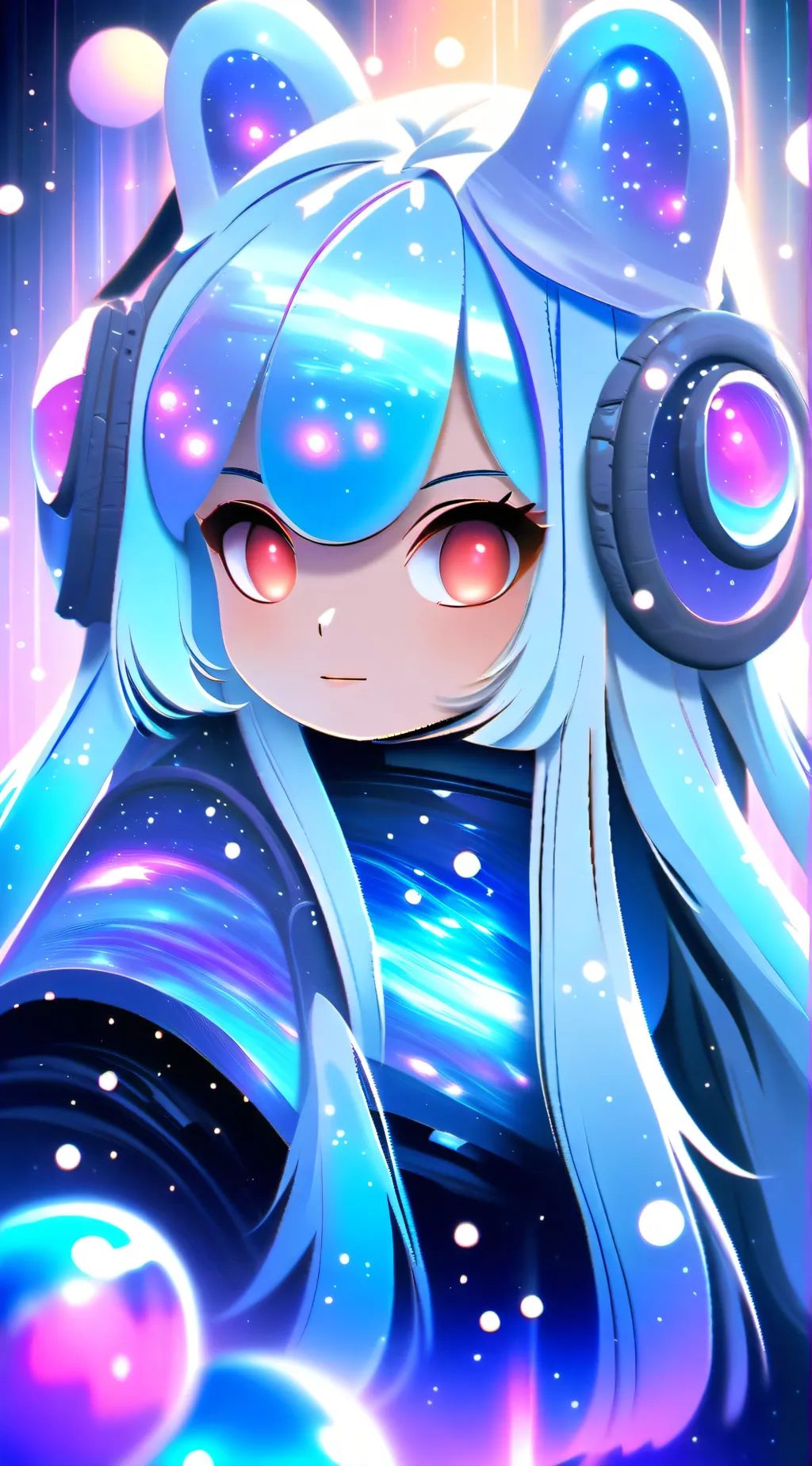 ai character: cat girl background