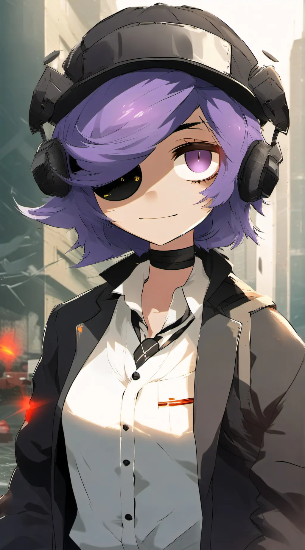 ai character: Uzi doorman  background