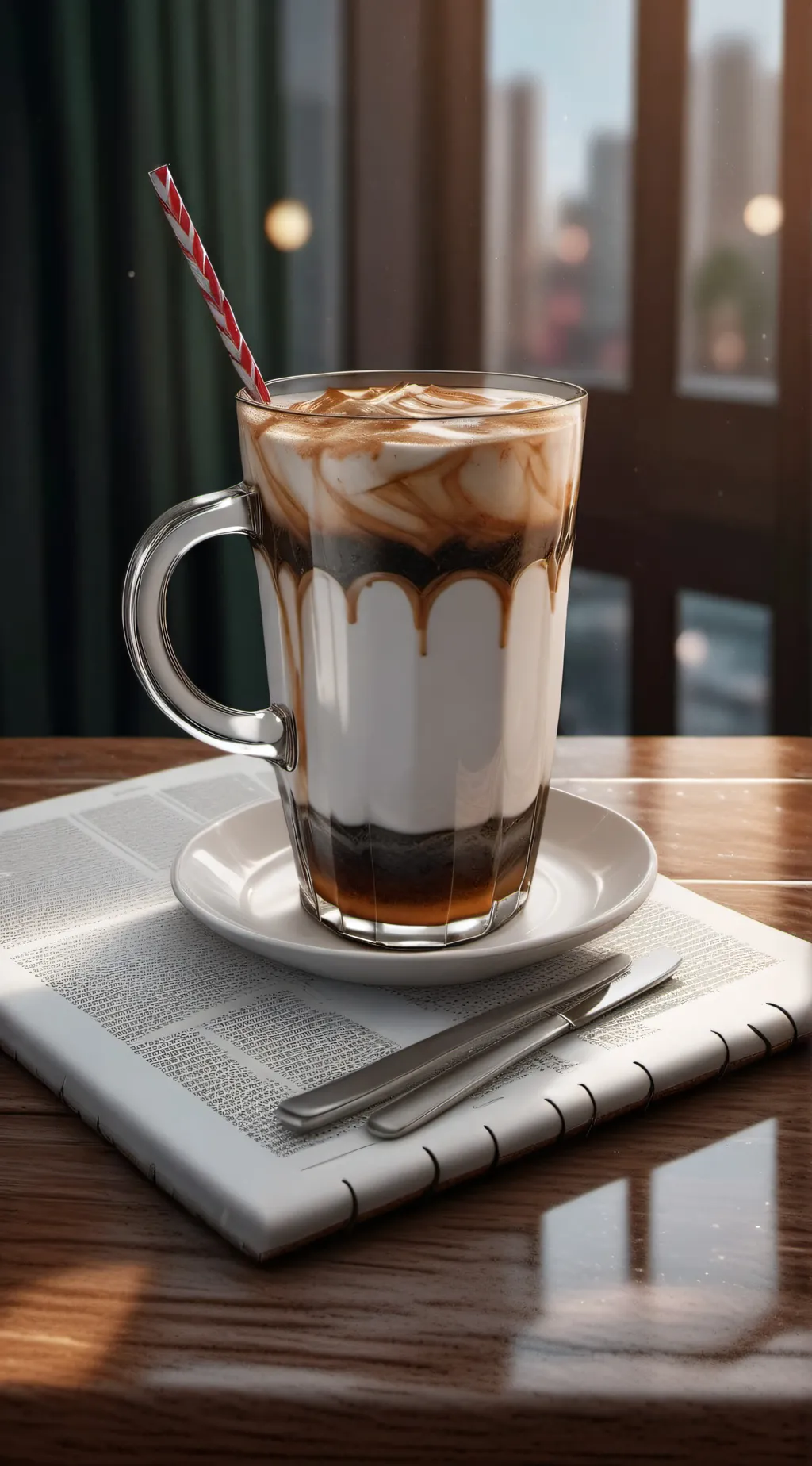 ai character: cup background