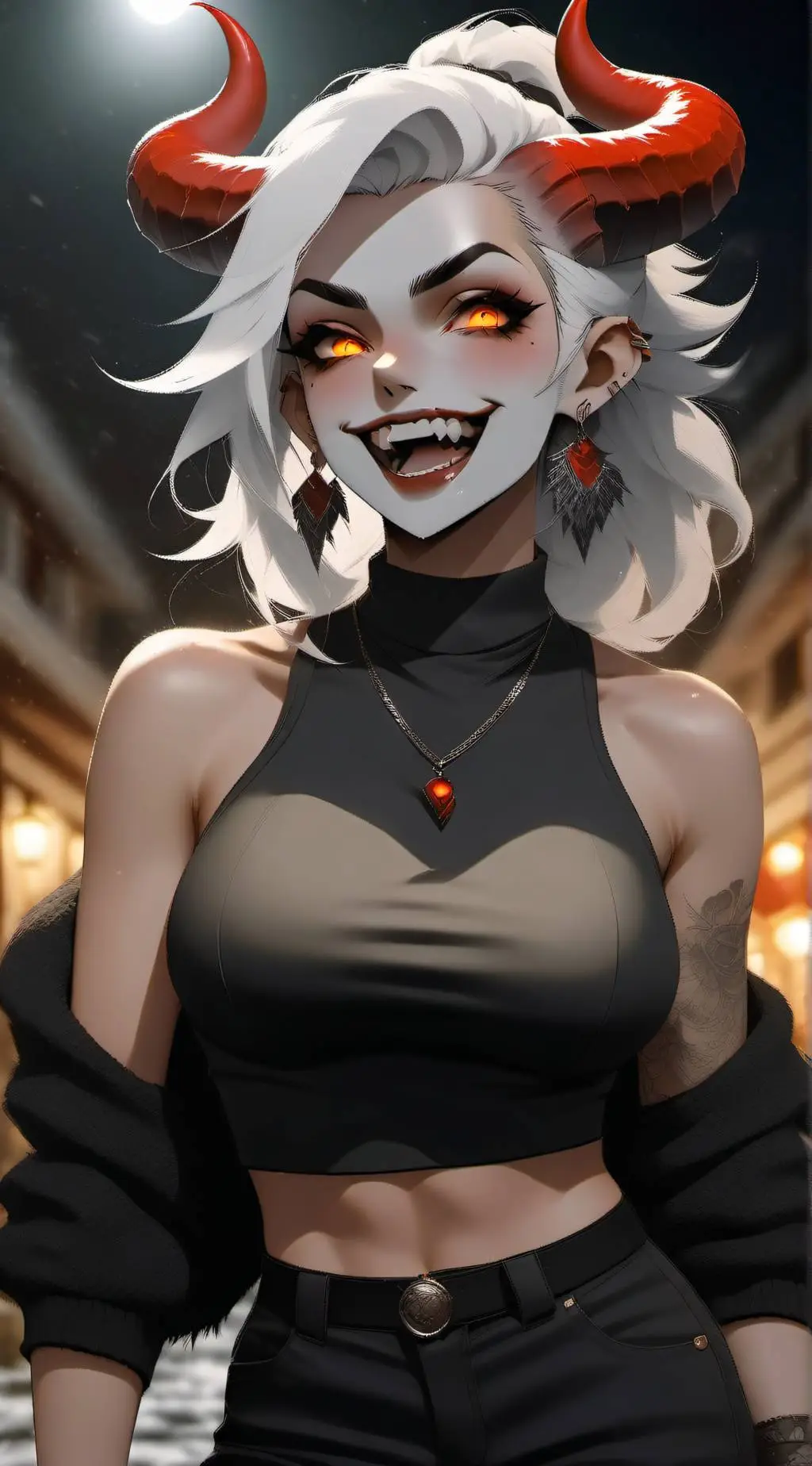 ai character: Ashley  background