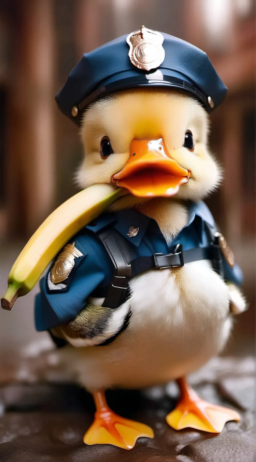 ai character: Officer Ducky  background