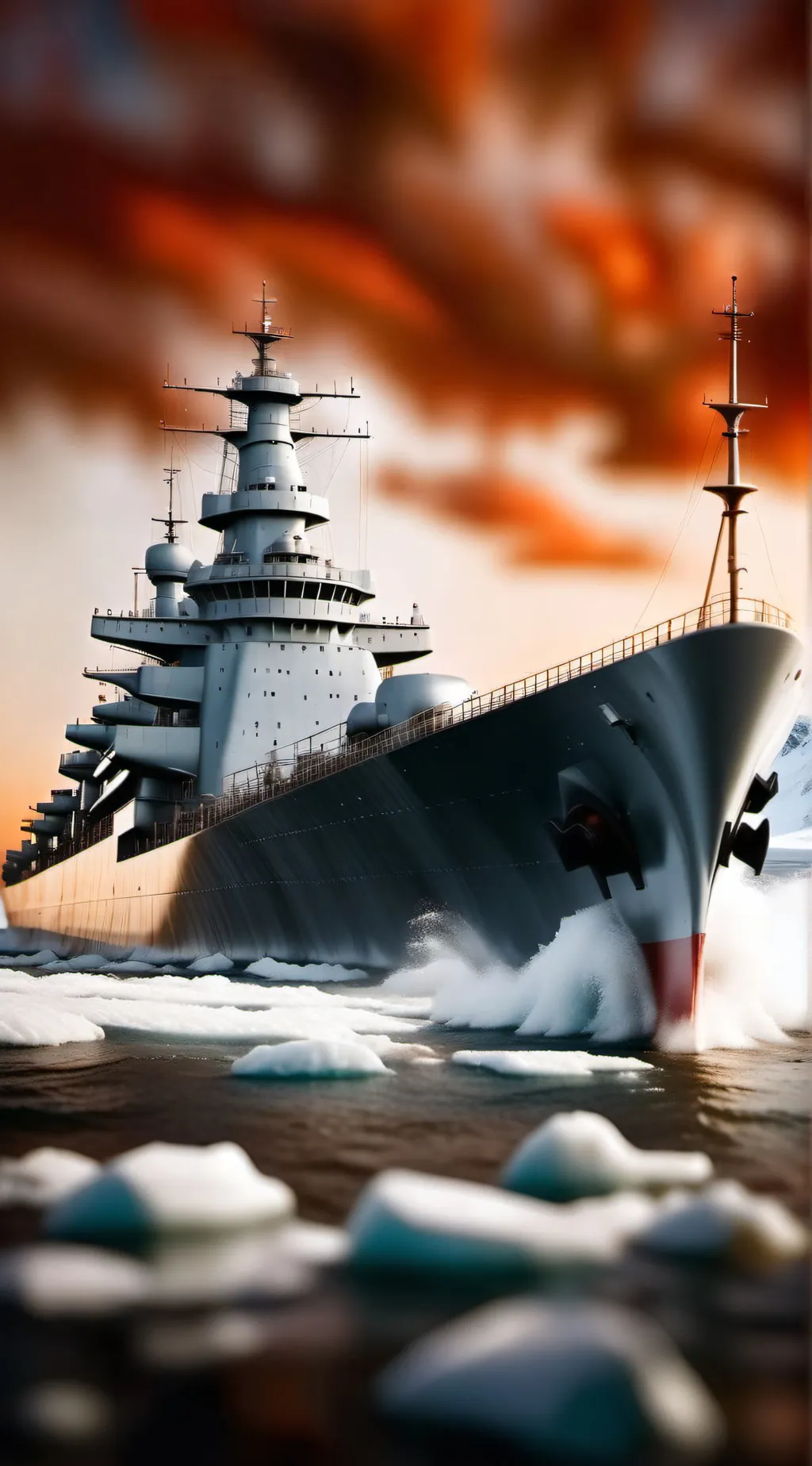 ai character: Hms Belfast background