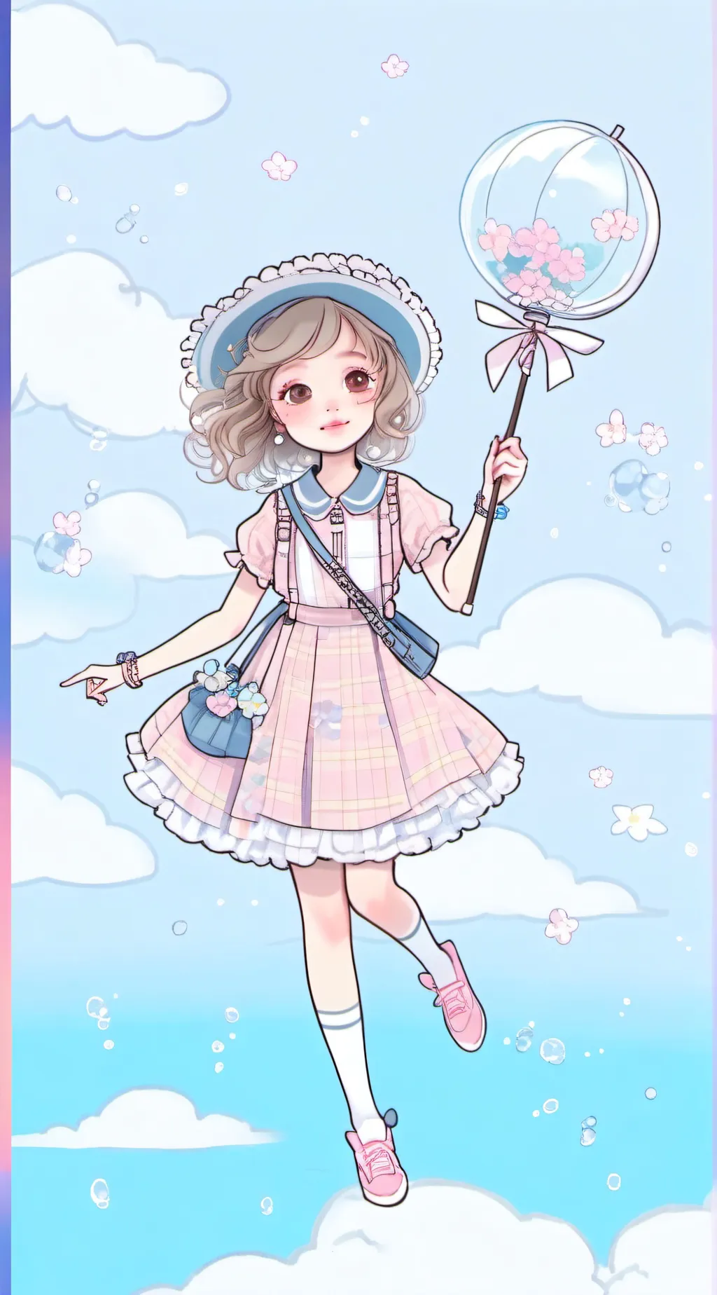 ai character: HH beach!  background