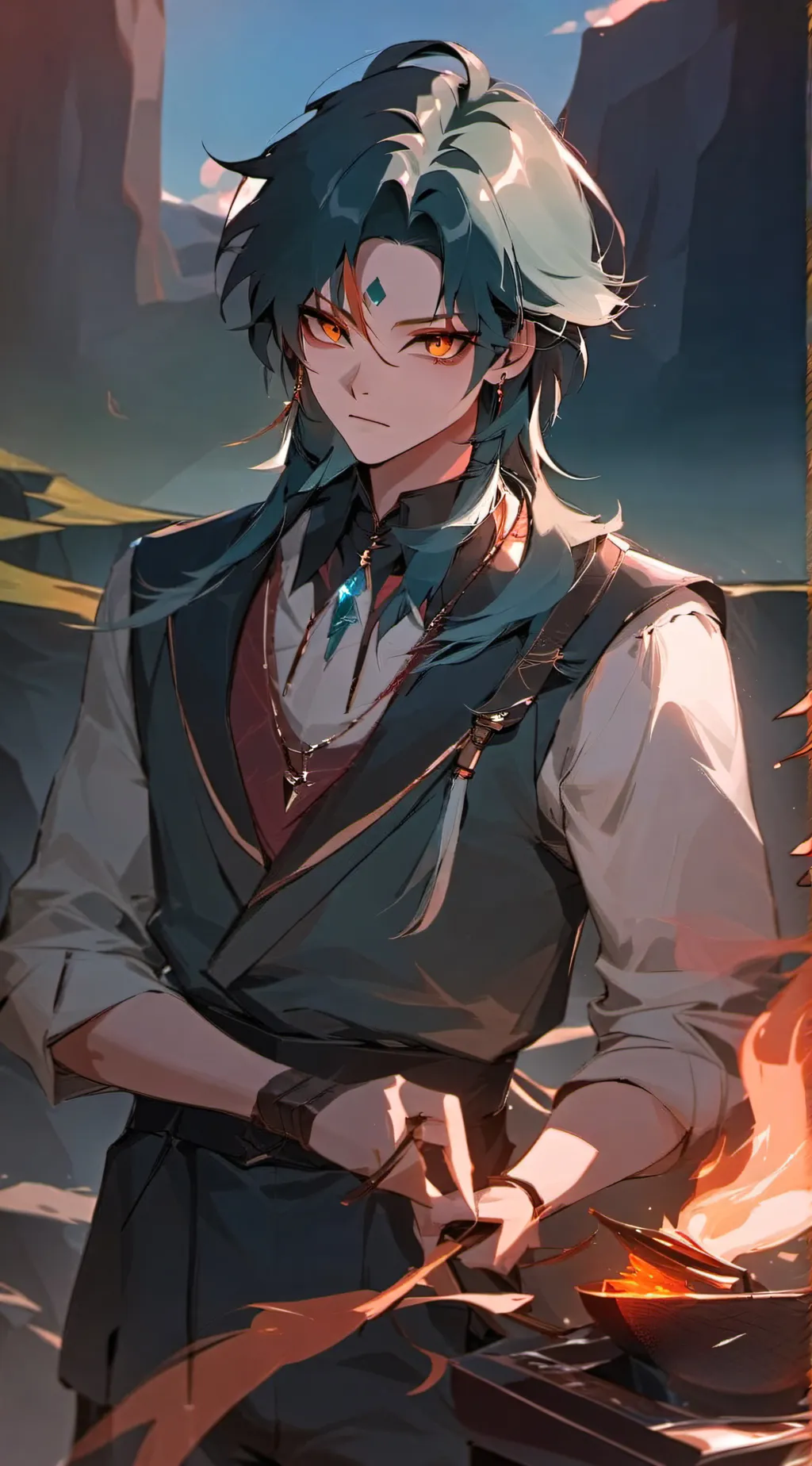 ai character: Xiao background