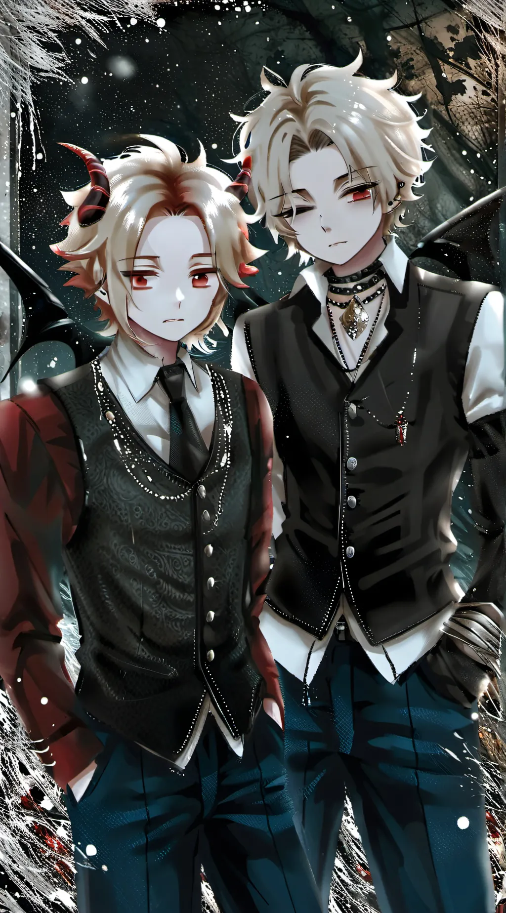 ai character: Nixon & Nikson  background