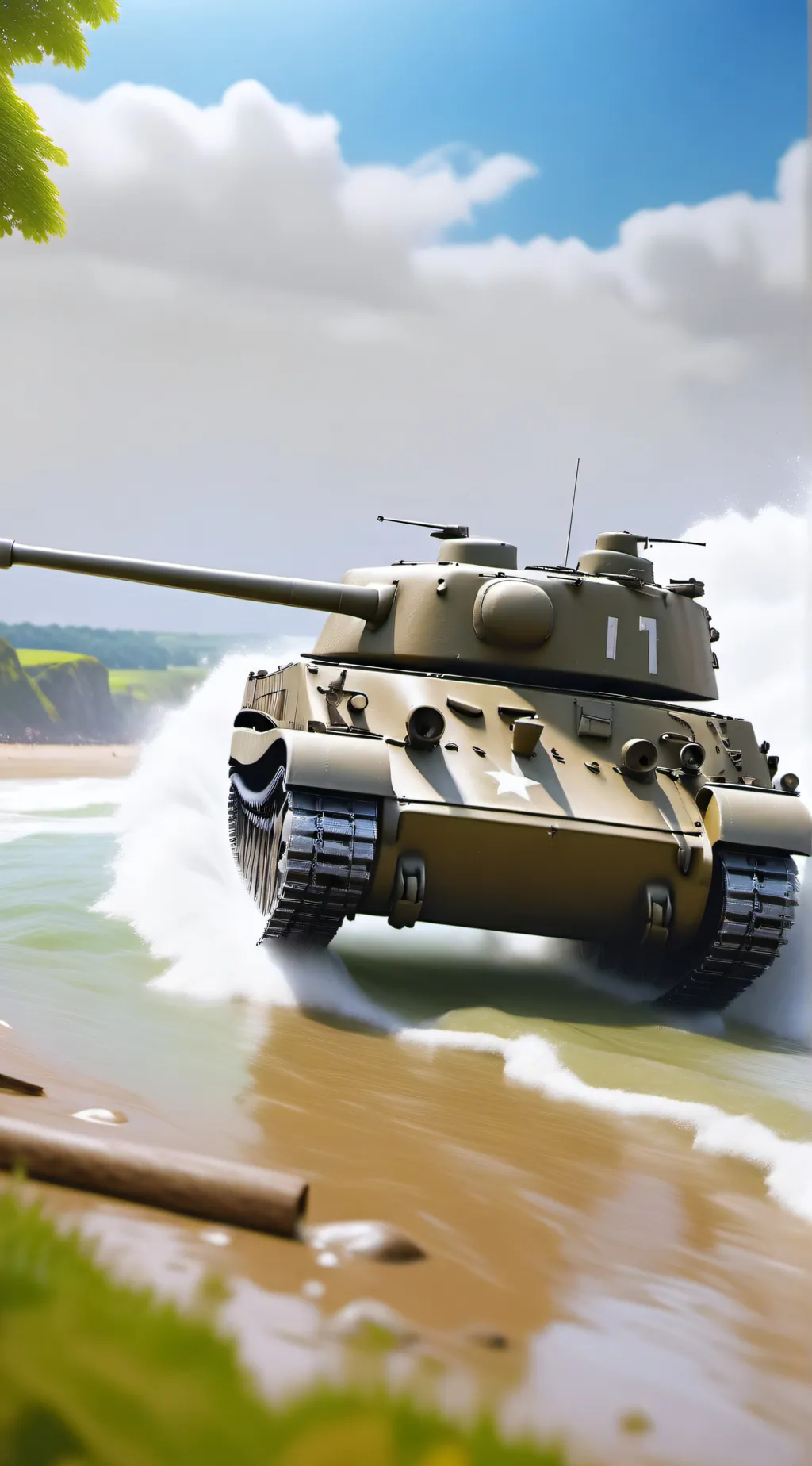 ai character: Normandy world war background