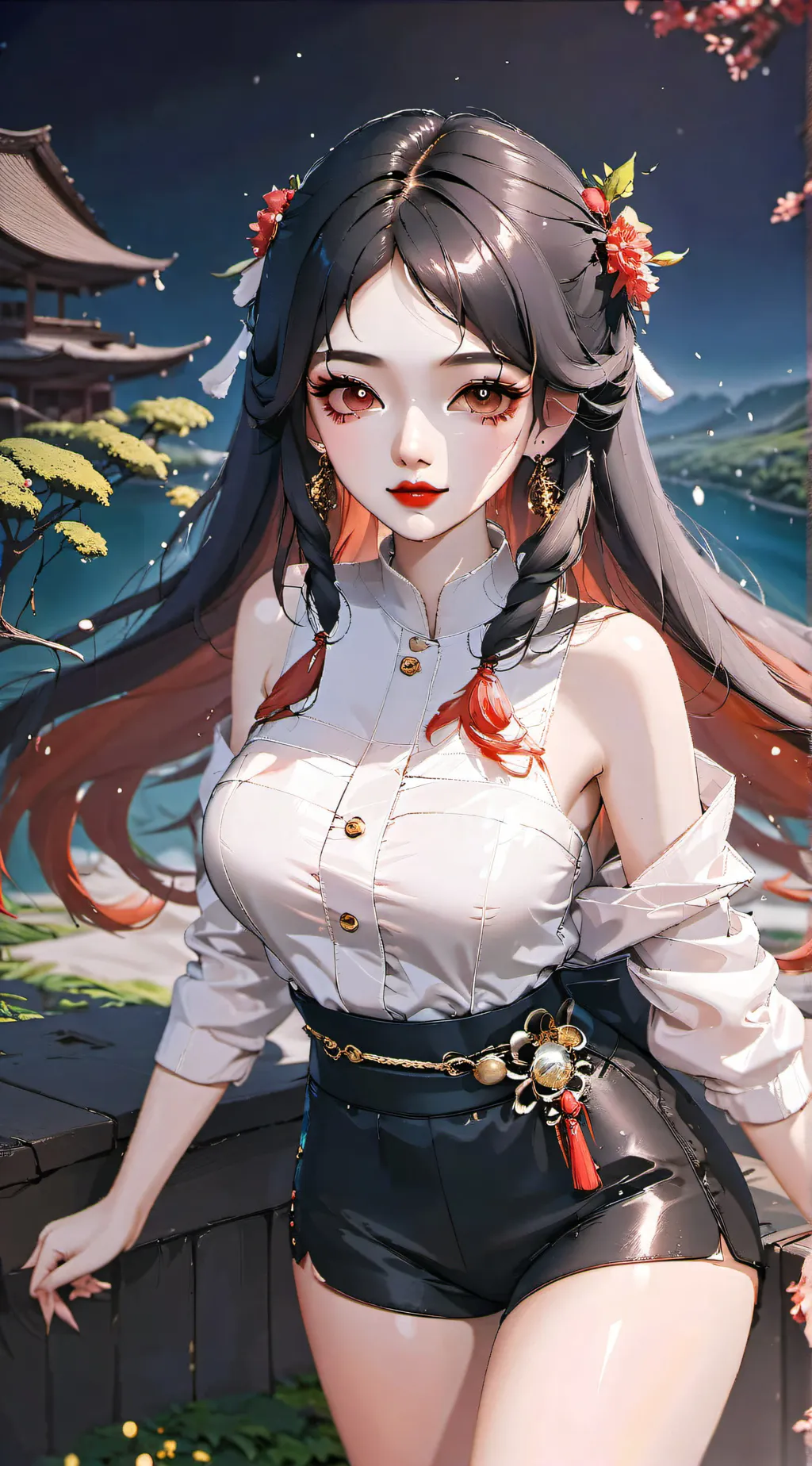 ai character: Anime girl background