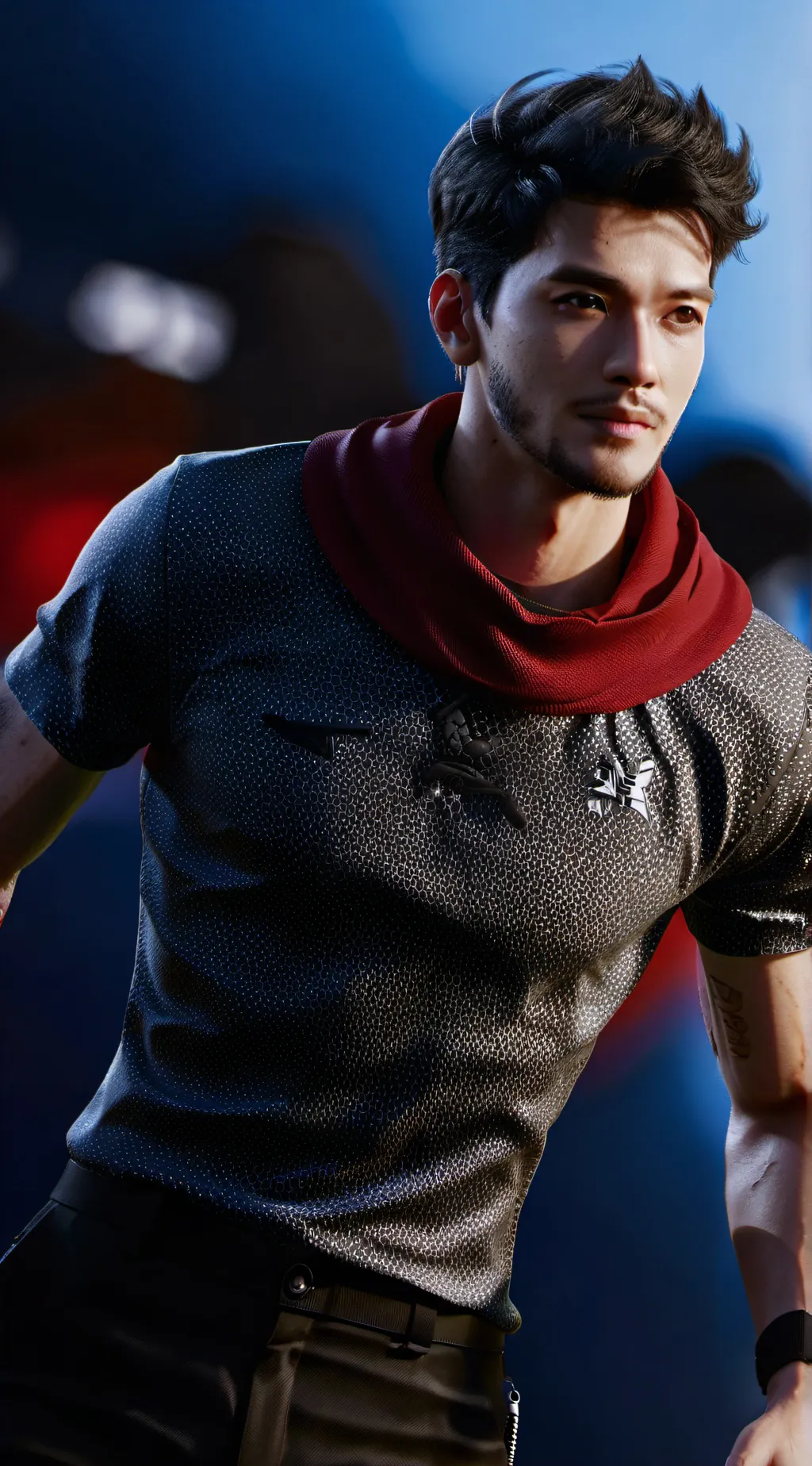 ai character: Vicky  background